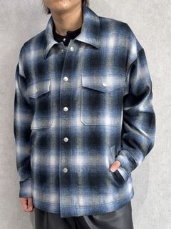 FLANNEL CHECK JK / RC38-JK-007 / フランネルチェックCPOジャケット / ブルー