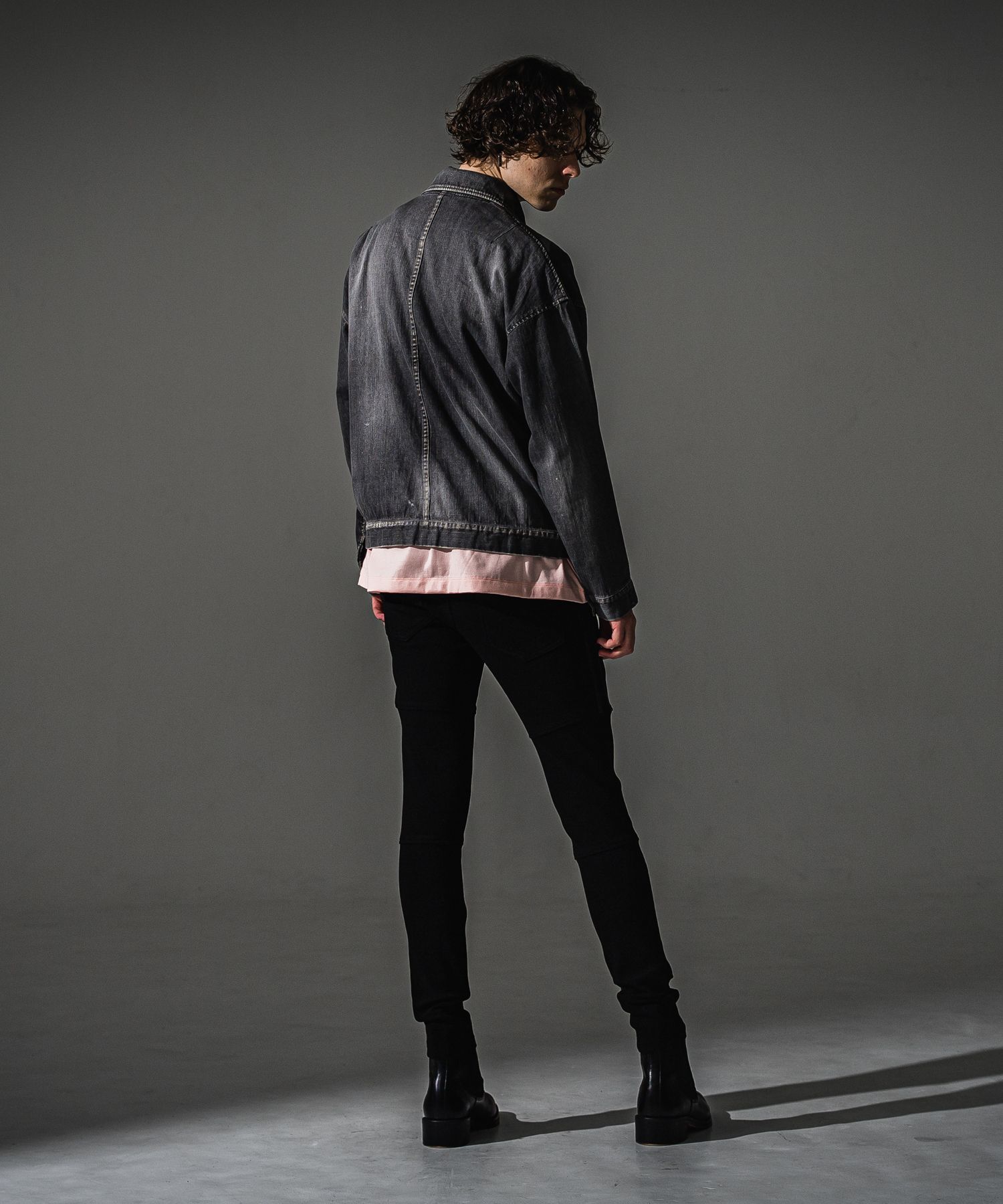 LDENIM AG FLIGHT JACKET / RC41-JK-001 / デニムフライトジャケット / ブラックユーズド (8月中旬入荷予定)