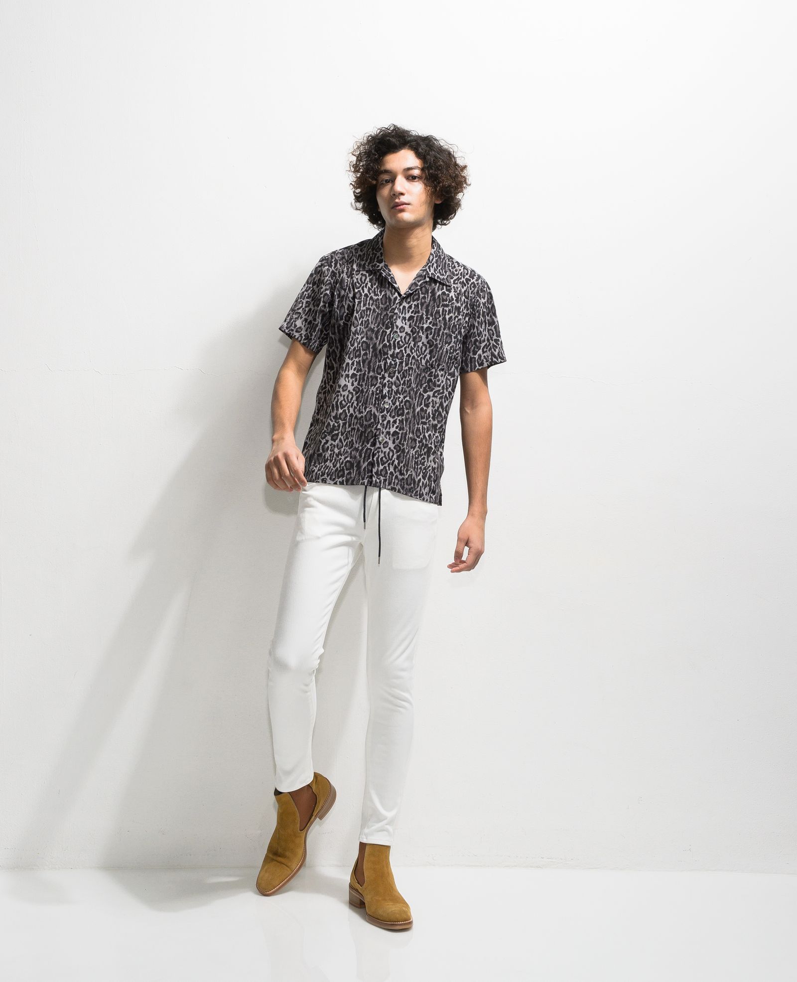 RESOUND CLOTHING リサウンドクロージング レオパードシャツ美品 20%OFF【RESOUND CLOTHING(リサウンドクロージング)】crew long