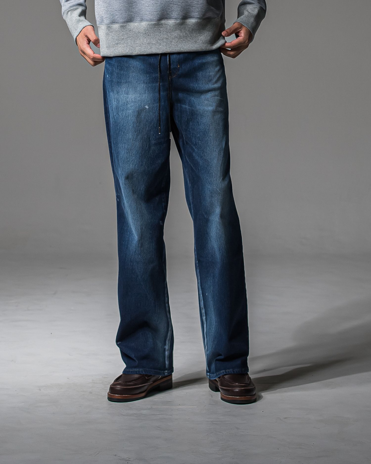 KING DENIM JERSEY / RC37-ST-005 / デニムジャージ バギーワイドパンツ / ダークインディゴ