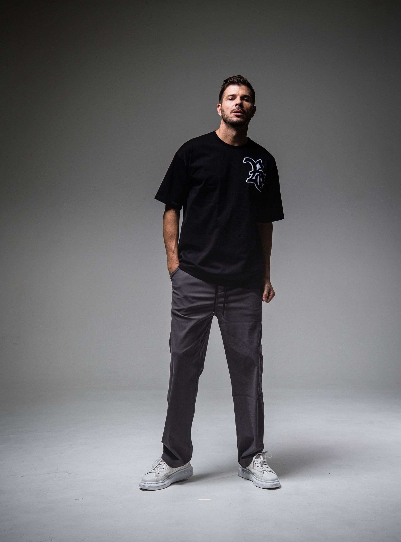 RC CHENILLE LOOSE TEE / RC25-T-004 / ビッグTシャツ / ブラック ※