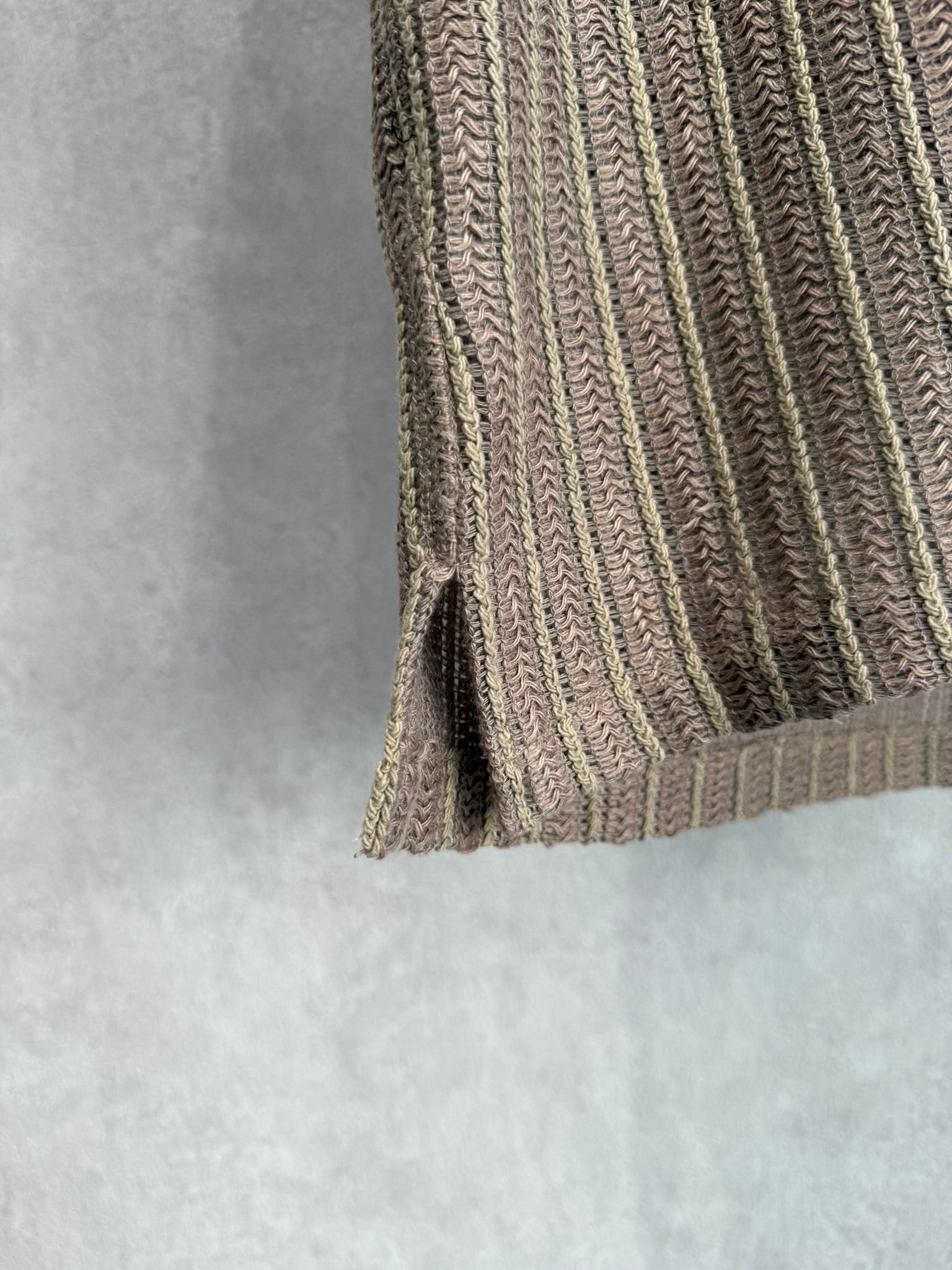 RUSSEL SHIRTS / DP1-SH-004 / ラッセル織り半袖シャツ / ブラウン