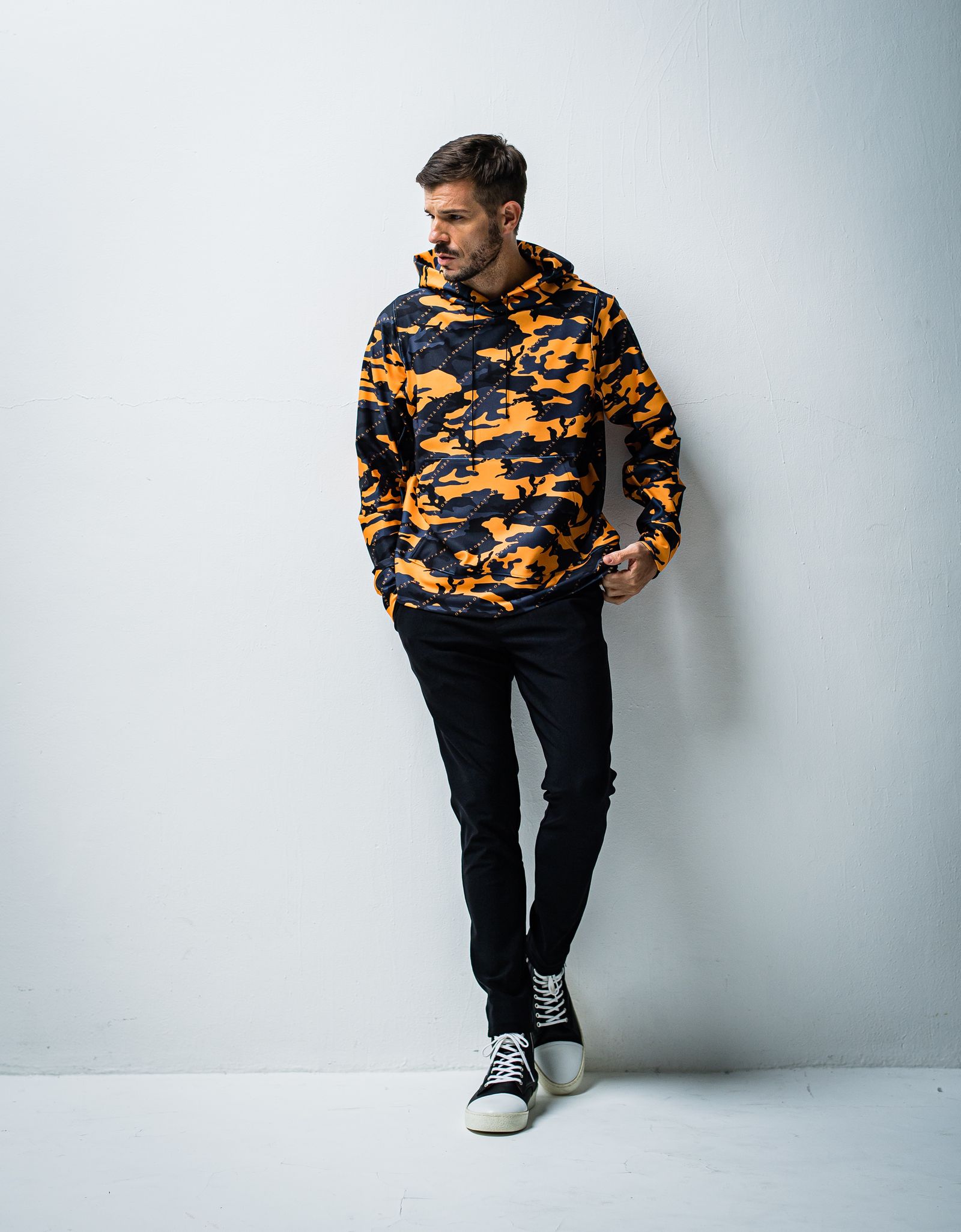 ORATA メンズ　カモフラパーカー　オラータ　迷彩パーカー ORATA - PULLOVER HOODIE / OR1-C-003 / プルオーバーパーカー