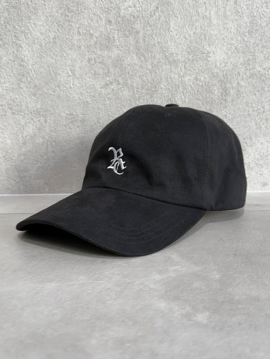 SUEDE LOW CAP / RC37-CAP-002 / スエードエコレザーローキャップ / ブラック