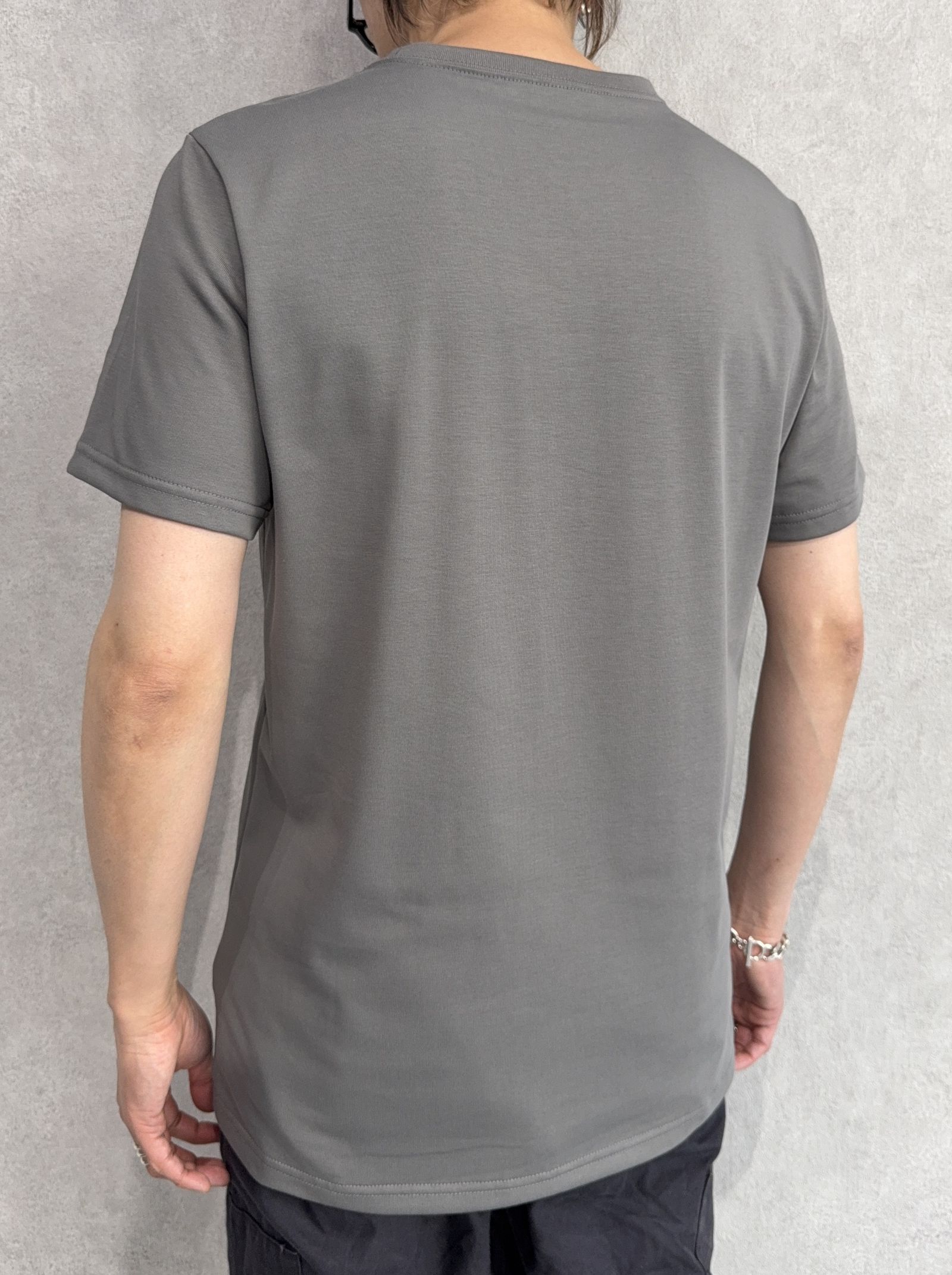 NSNF BASIC TEE / RC35-T-003 / メッセージロゴジャストTシャツ / グレー