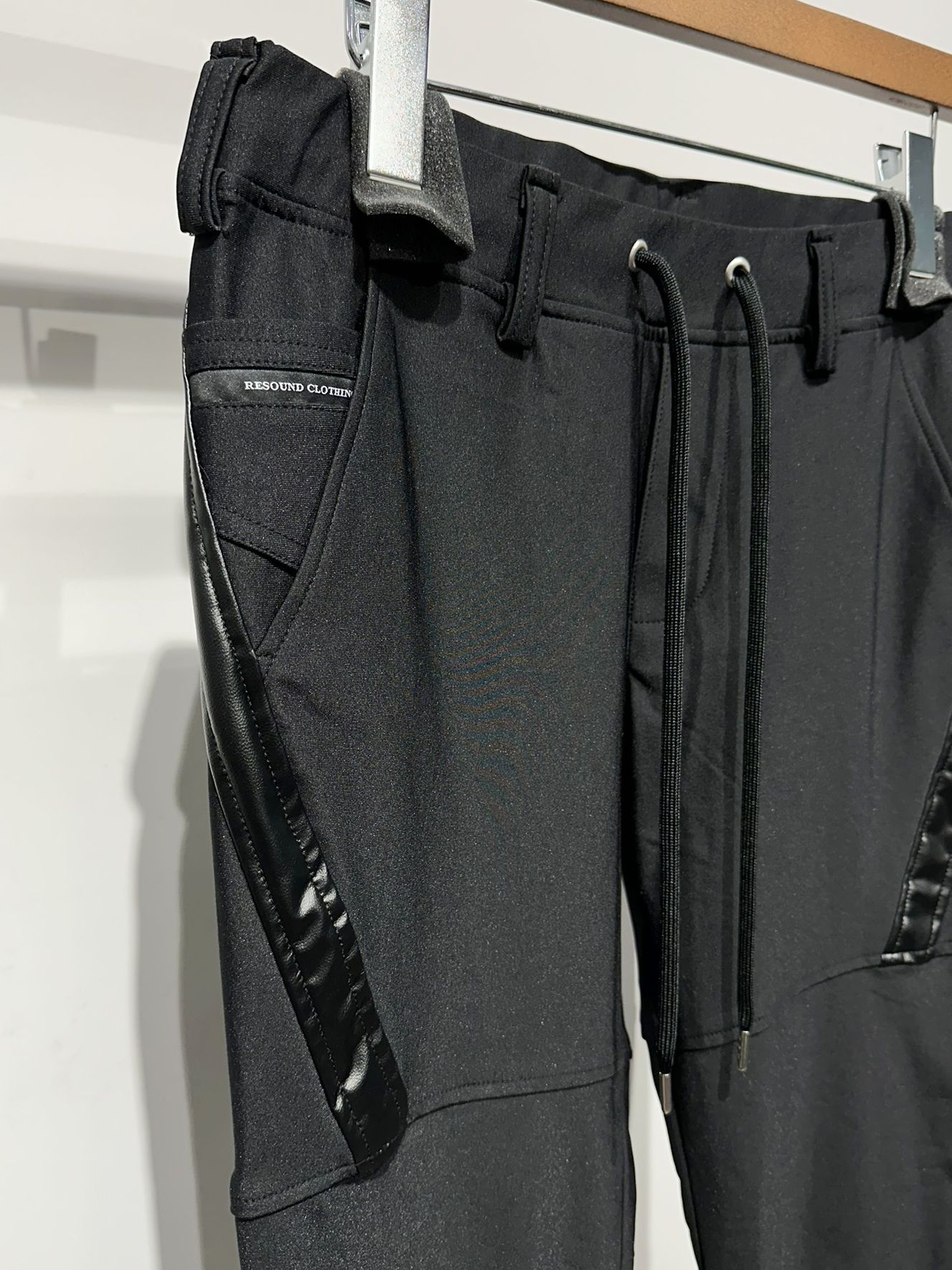 TYLER PANTS / RC34-ST-026H / 裏起毛レザーラインイージーパンツ / ブラック