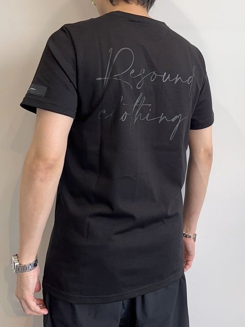 ICON BASIC TEE / RC32-T-001 / バックロゴTシャツ / ブラック×ブラック