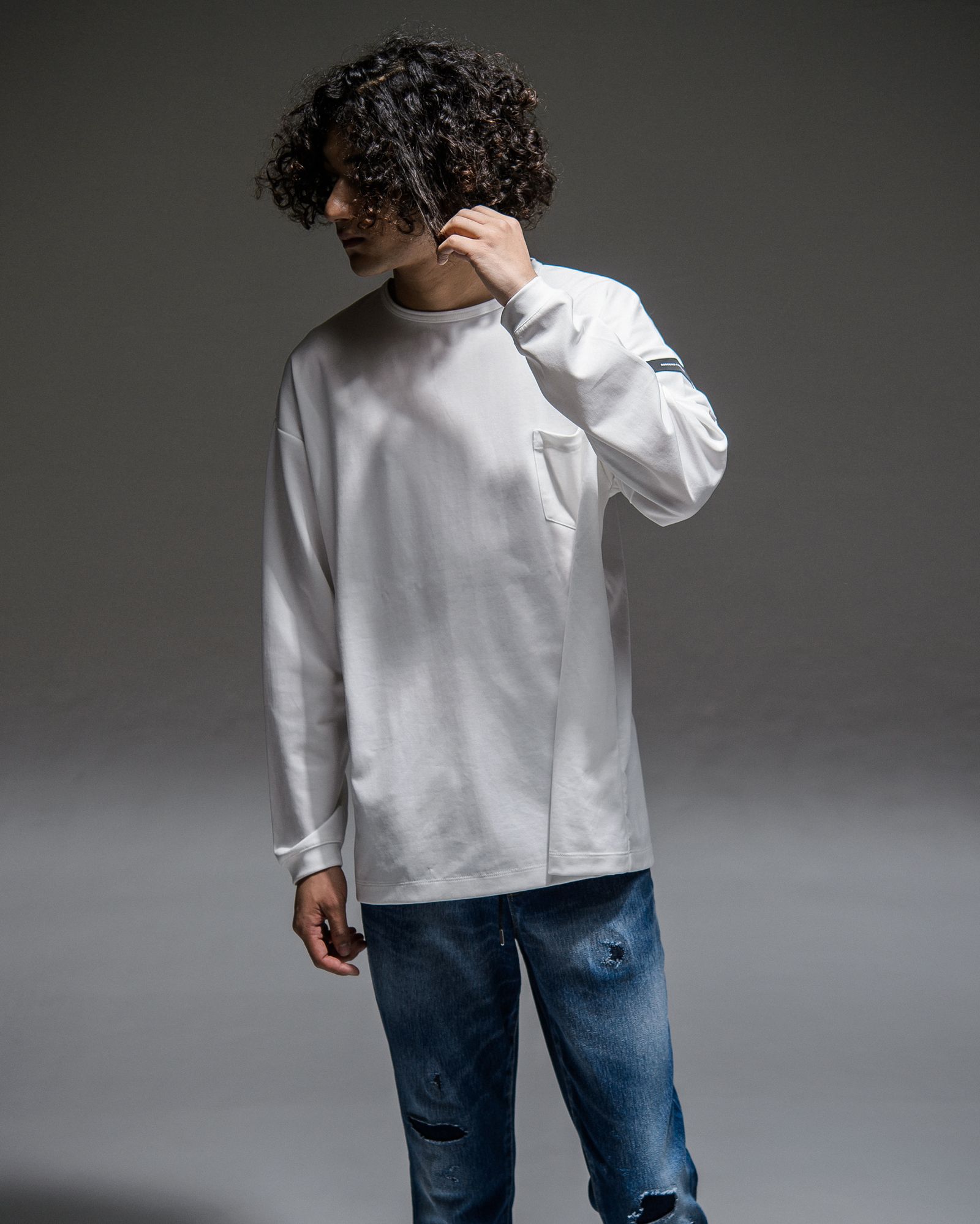 DOUBLE LOOSE POCKET LONG TEE / RC21-T-003 / ロングスリーブTシャツ
