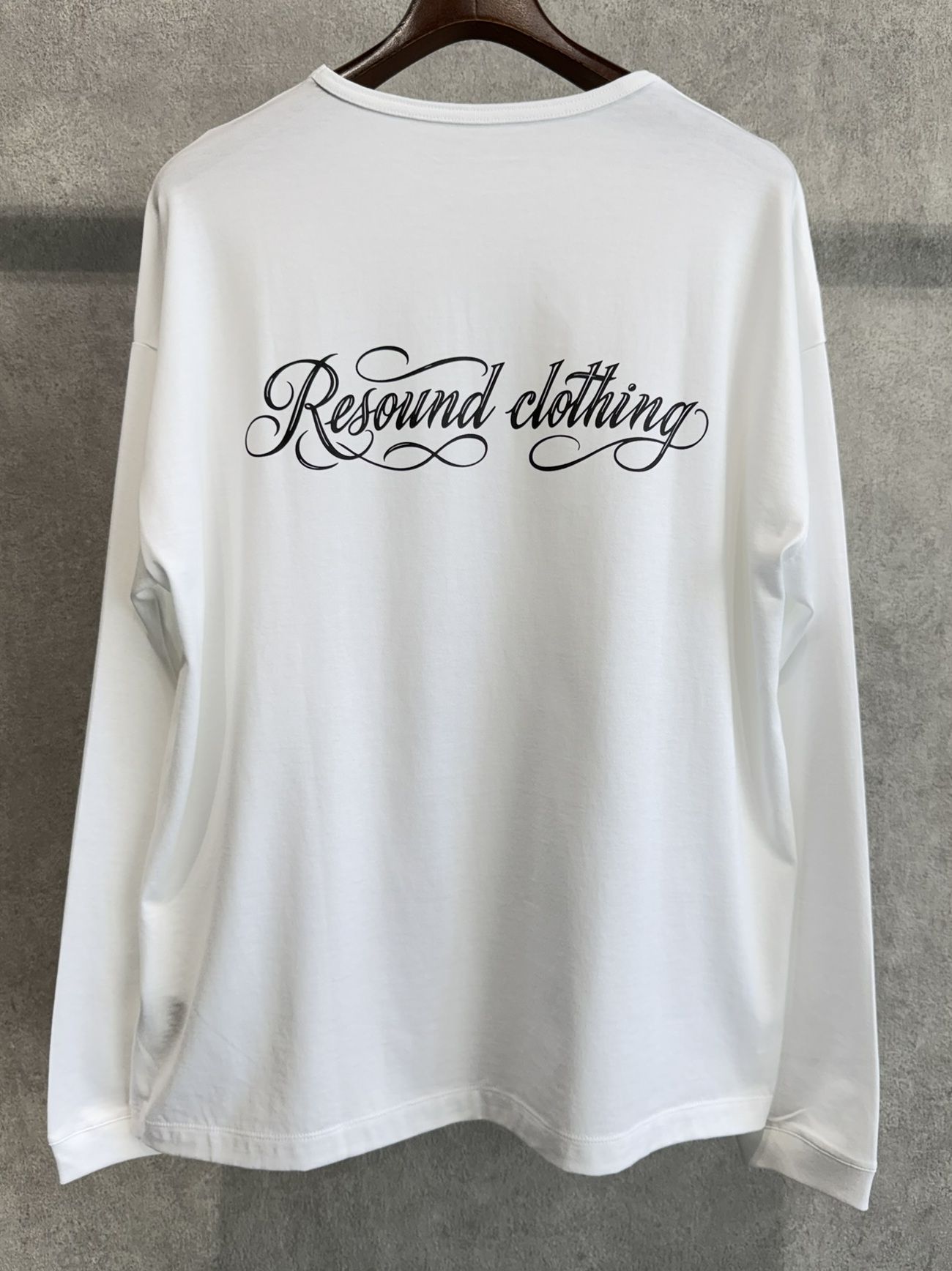 PIN ST RC OVER LONGSLEEVE TEE / RC41-T-003 / オーバーサイズ長袖バックロゴTシャツ / ホワイト