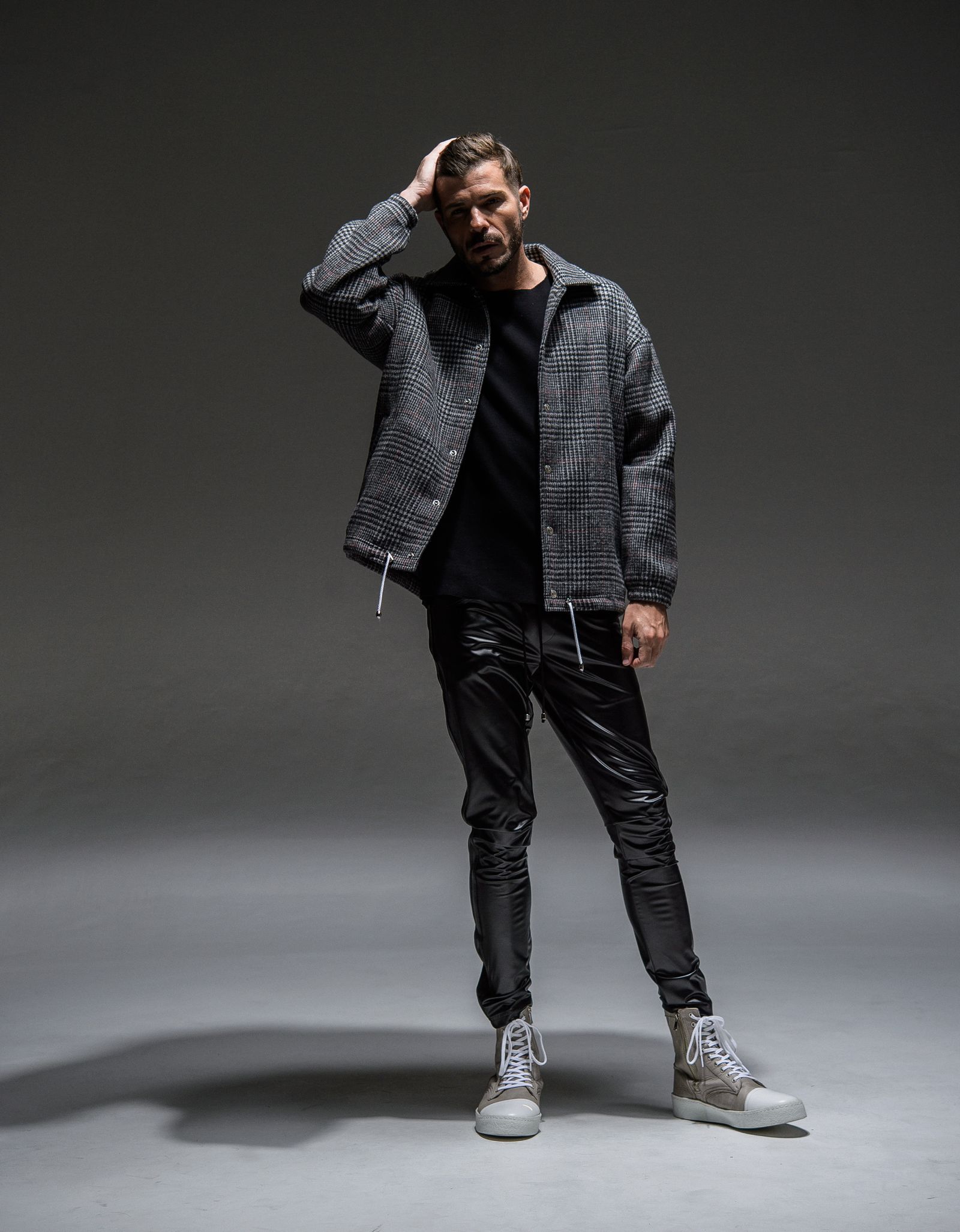 【※期間限定販売※】 BLIND LINE PT / BASIC-ST-008 / レザーラインパンツ