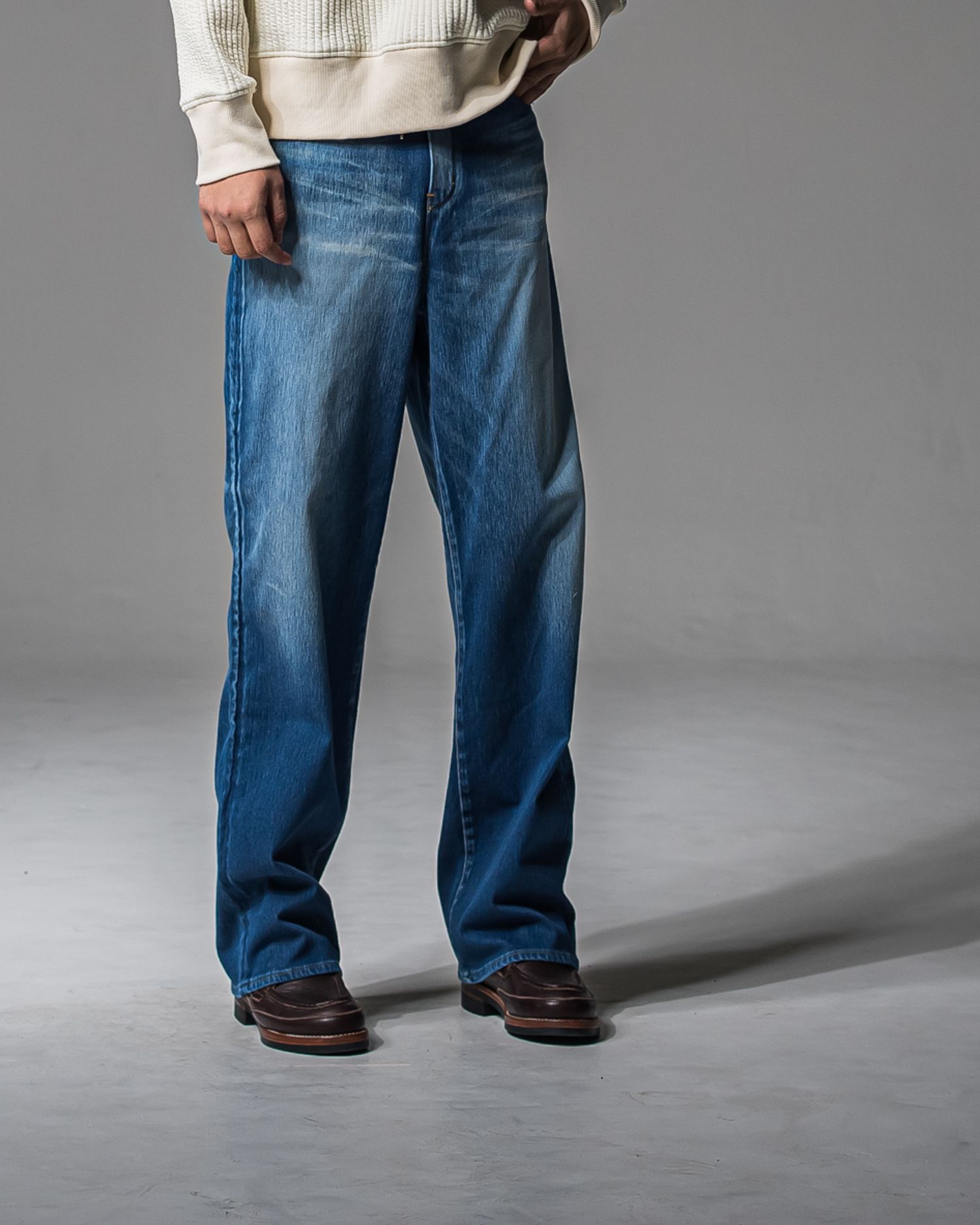 KING DENIM JERSEY / RC37-ST-005 / デニムジャージ バギーワイドパンツ / ライトインディゴ