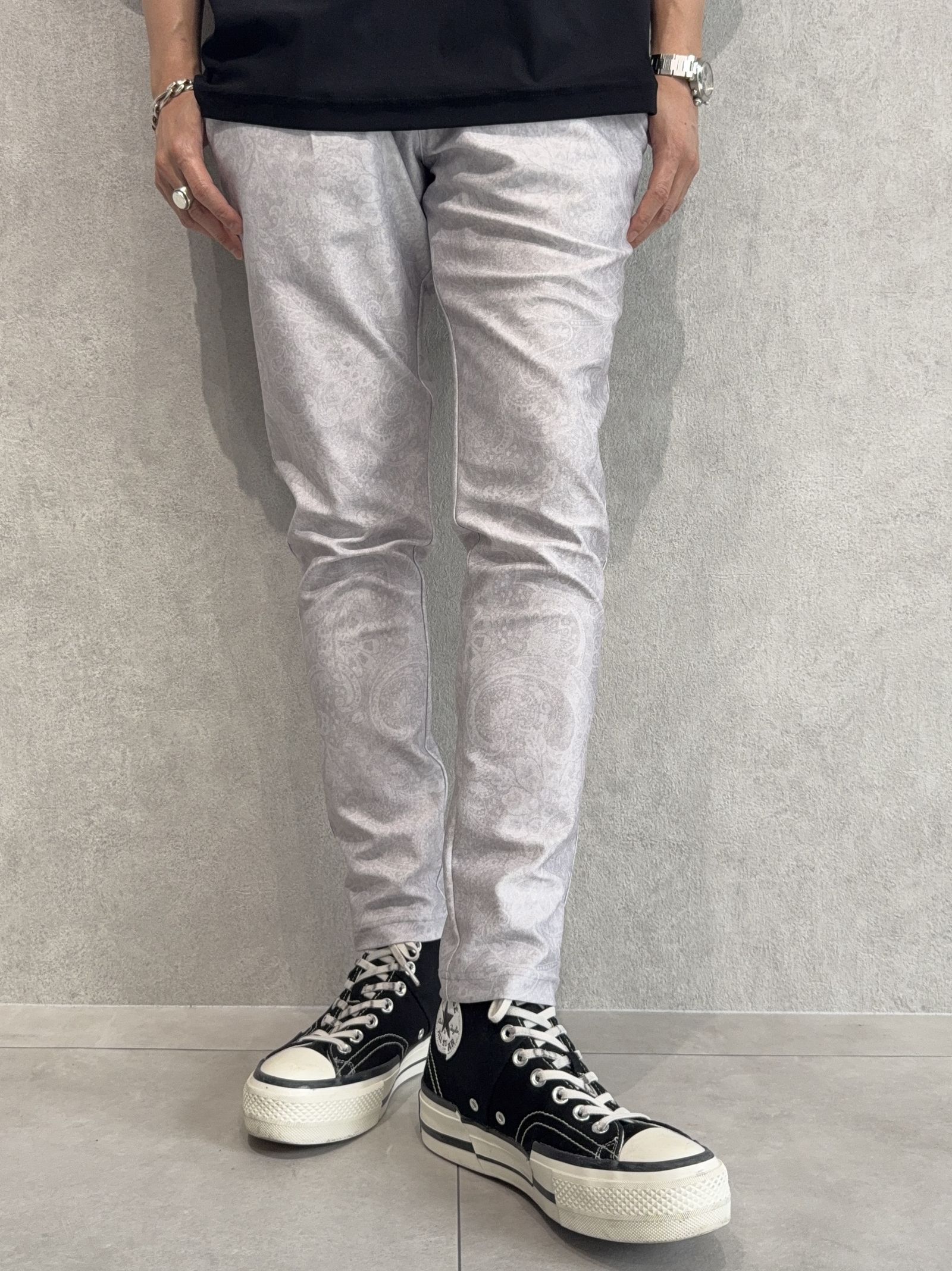 CHRIS EASY TUCK PANTS / RC35-ST-016T / イージータックパンツ / ペイズリーグレー