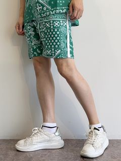 RUSH SHORTS / RC28-HP-002 / ラッシュガードショーツ / バンダナグリーン※