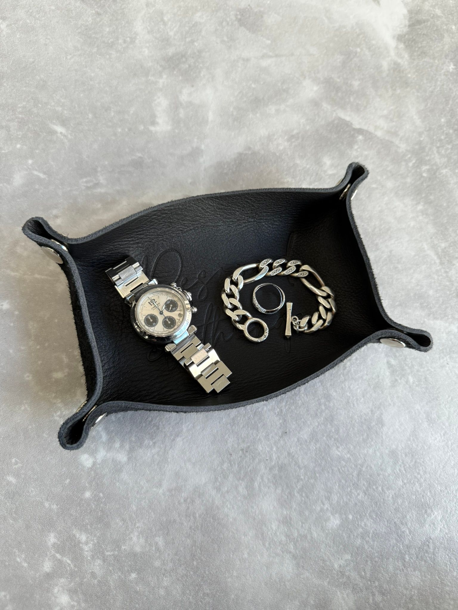 【LUKE別注】 LEATHER TRAY / レザートレイ / ブラック