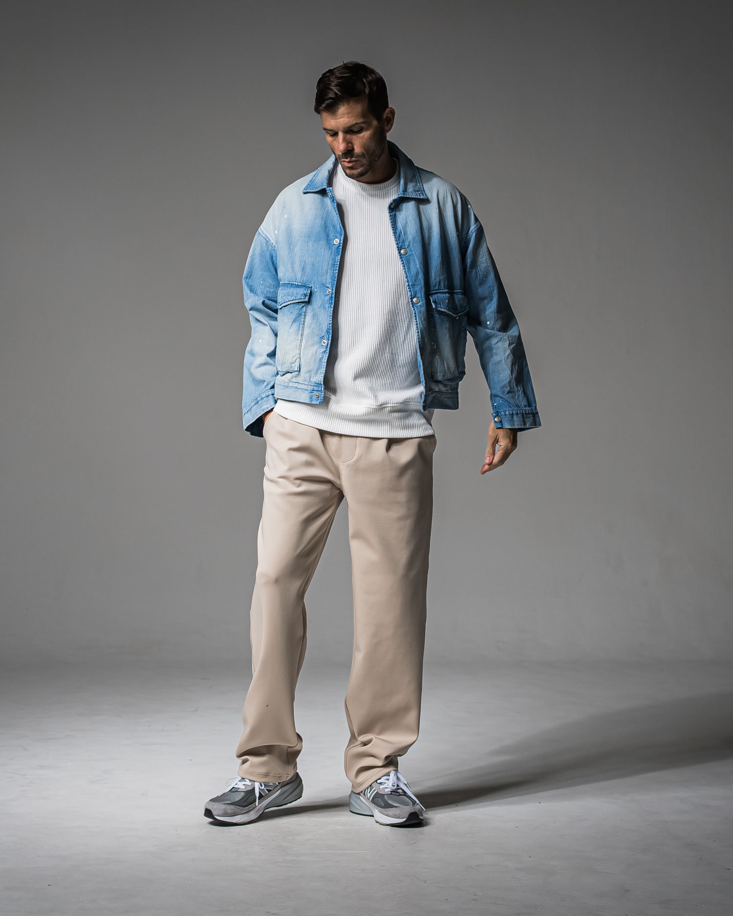 CHRIS EASY WIDE TUCK PANTS / RC37-ST-016WT / ワイドタックパンツ / ベージュ