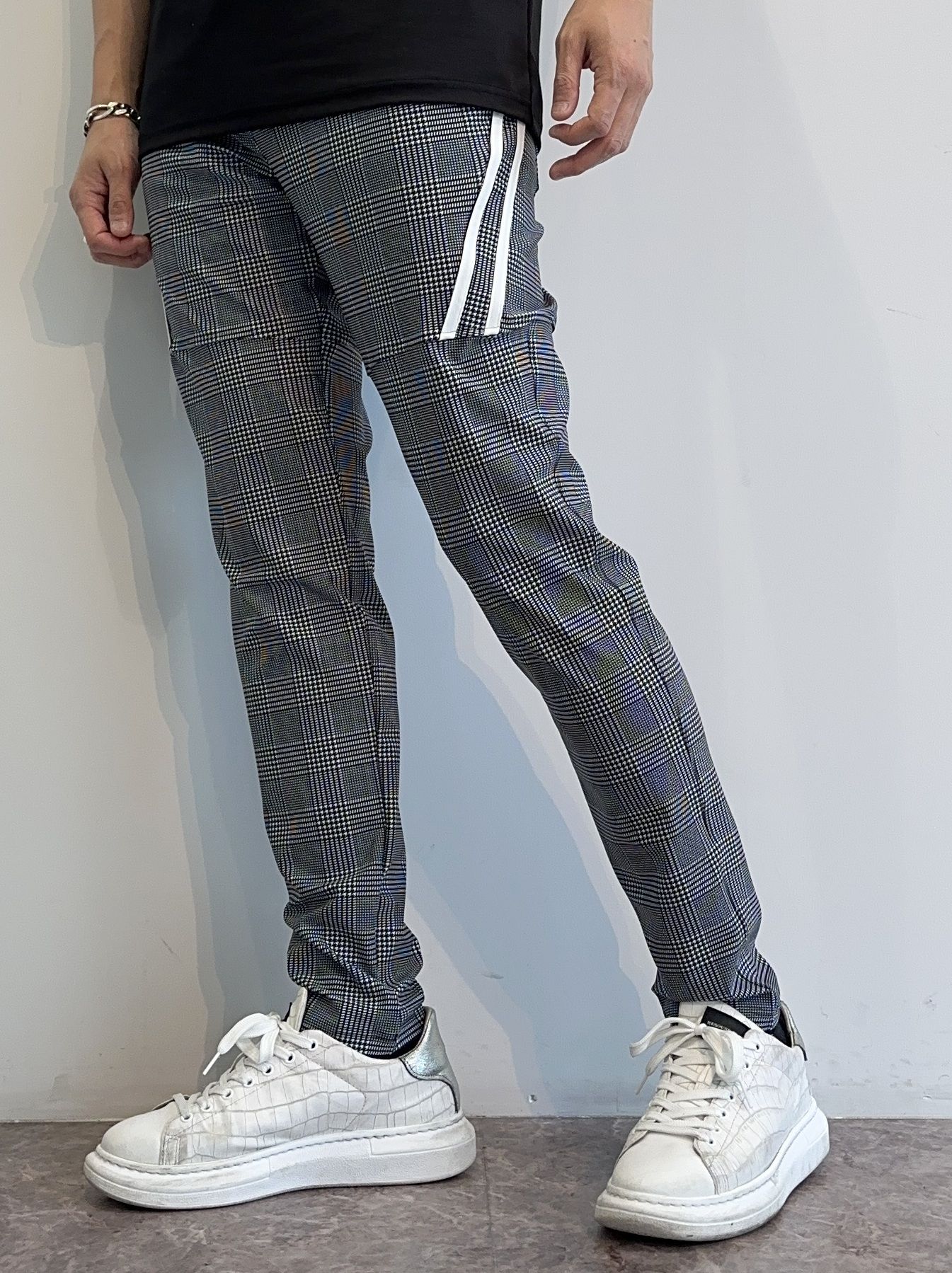 RESOUND CLOTHING TYLER LINE PANTS グレー-