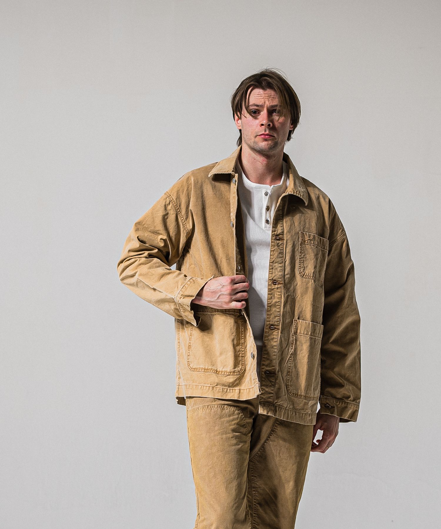 RC CAVER ALL / RC39-JK-004 / デニムカバーオール / ダックブラウン (3月中旬入荷予定)