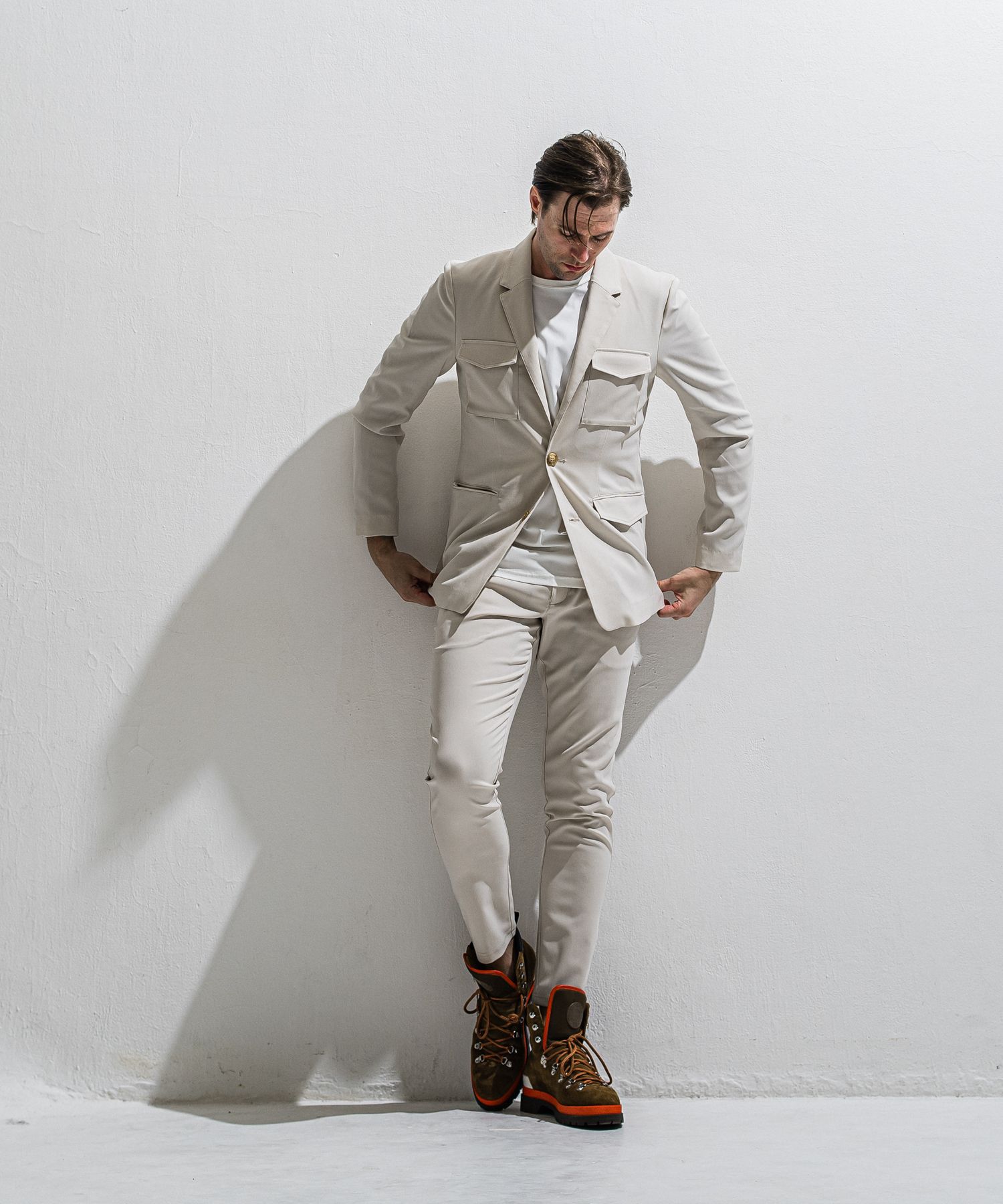 GAVIRIA SLACKS EASY PANTS / DP1-ST-001 / スラックスイージーパンツ / ベージュ (3月中旬入荷予定)