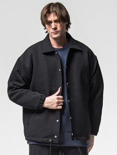 FUR COACH JK / RC38-JK-005 / キルティングファーコーチジャケット / ブラック (11月中旬入荷予定)