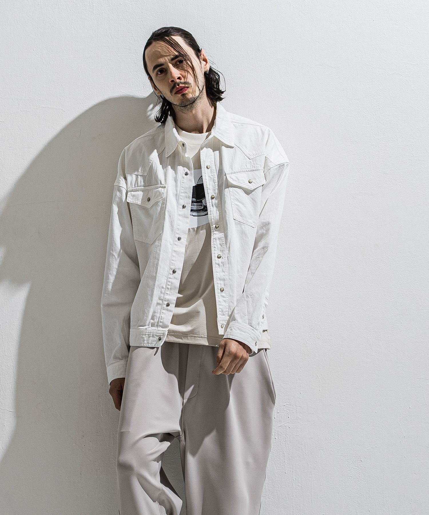 WESTAN JK / DP1-JK-004 / ウエスタンシャツジャケット / ホワイト (3月中旬入荷予定)