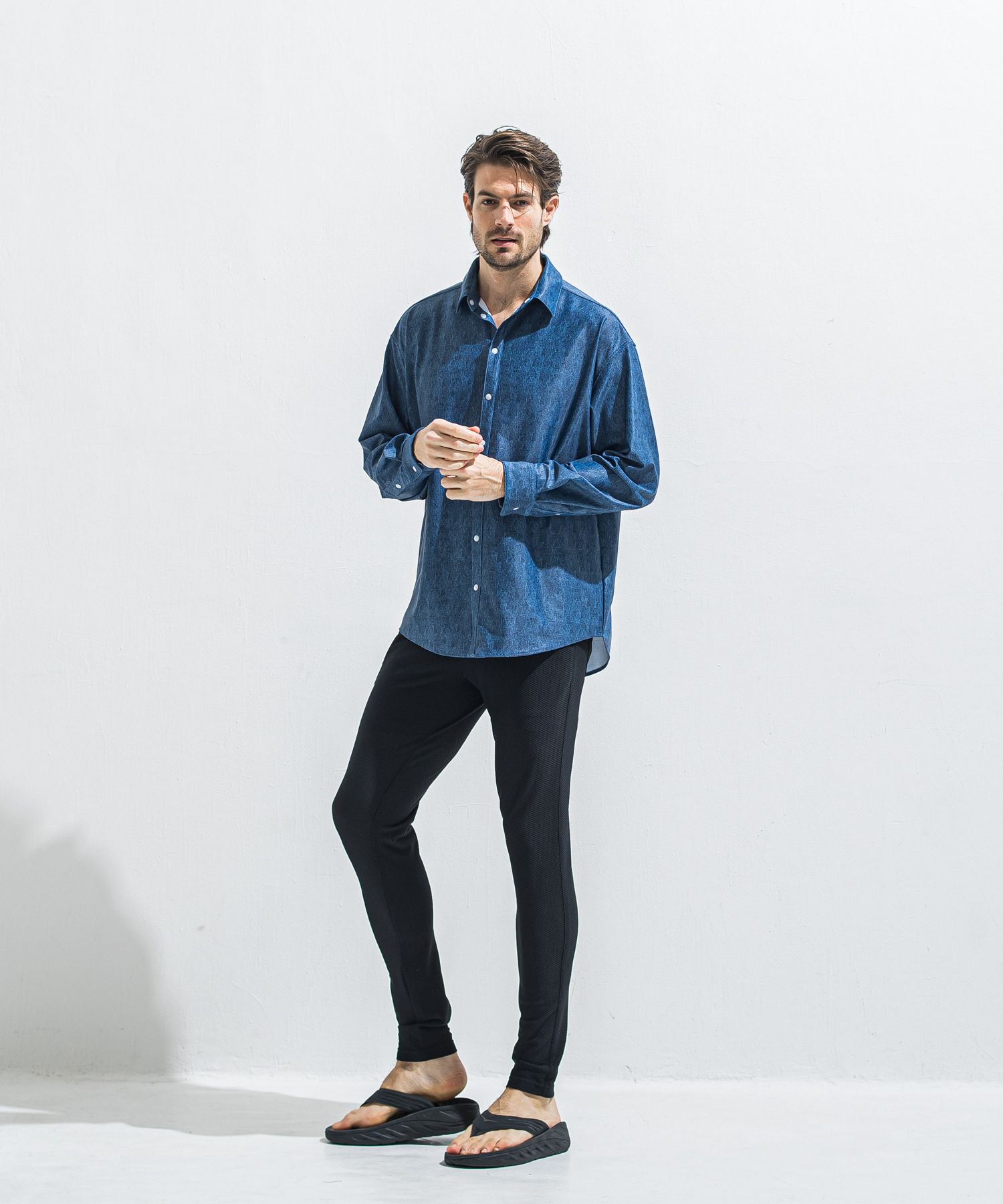 CHRIS EASY TUCK PANTS / RC40-ST-016T / イージータックパンツ / メッシュブラック (5月中旬入荷予定)