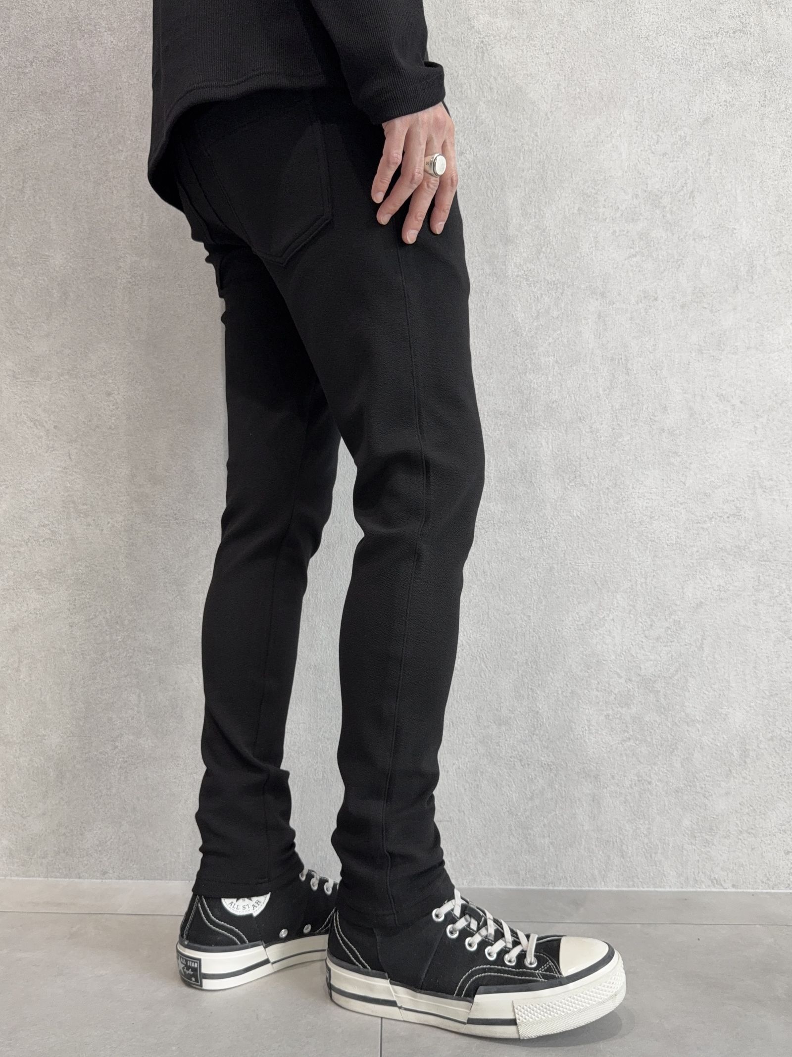 CHRIS EASY BLISTER TUCK PANTS / RC41-ST-016T / イージータックパンツ / ブリスターブラック