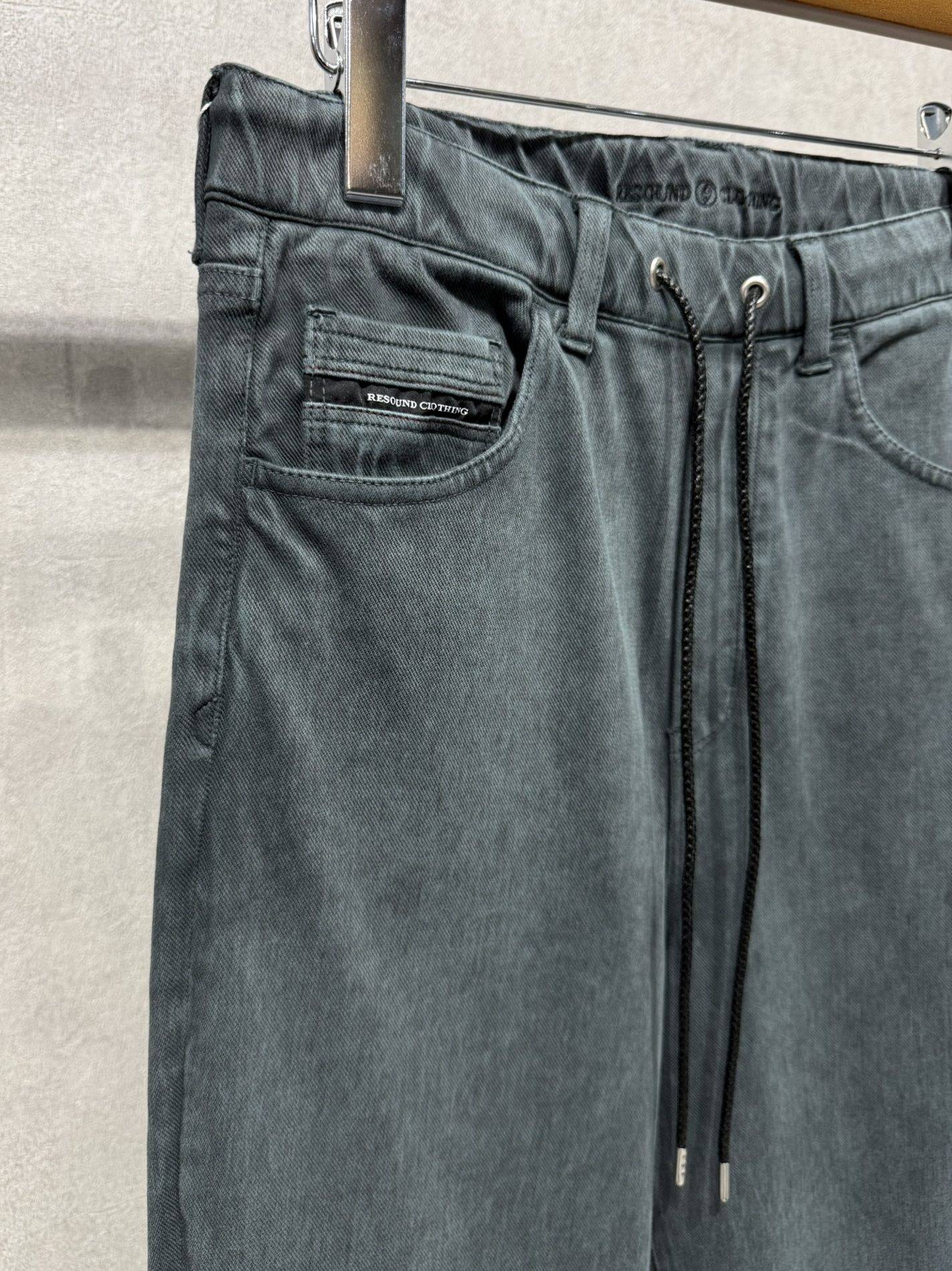 KING DENIM JERSEY / BASIC-ST-005 / デニムジャージバギーワイドパンツ / ピグメントブラック