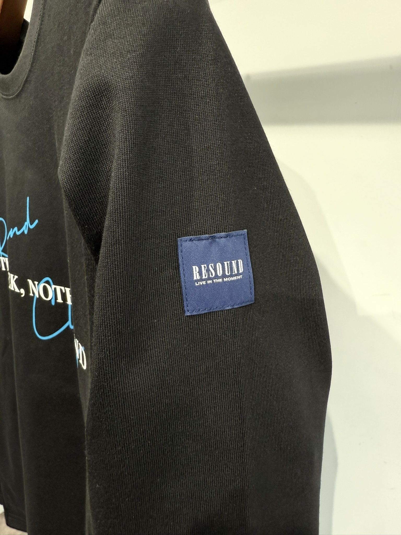 NSNF LONGSLEEVE TEE / RC35-T-009 / メッセージロゴ長袖Tシャツ / ブラック