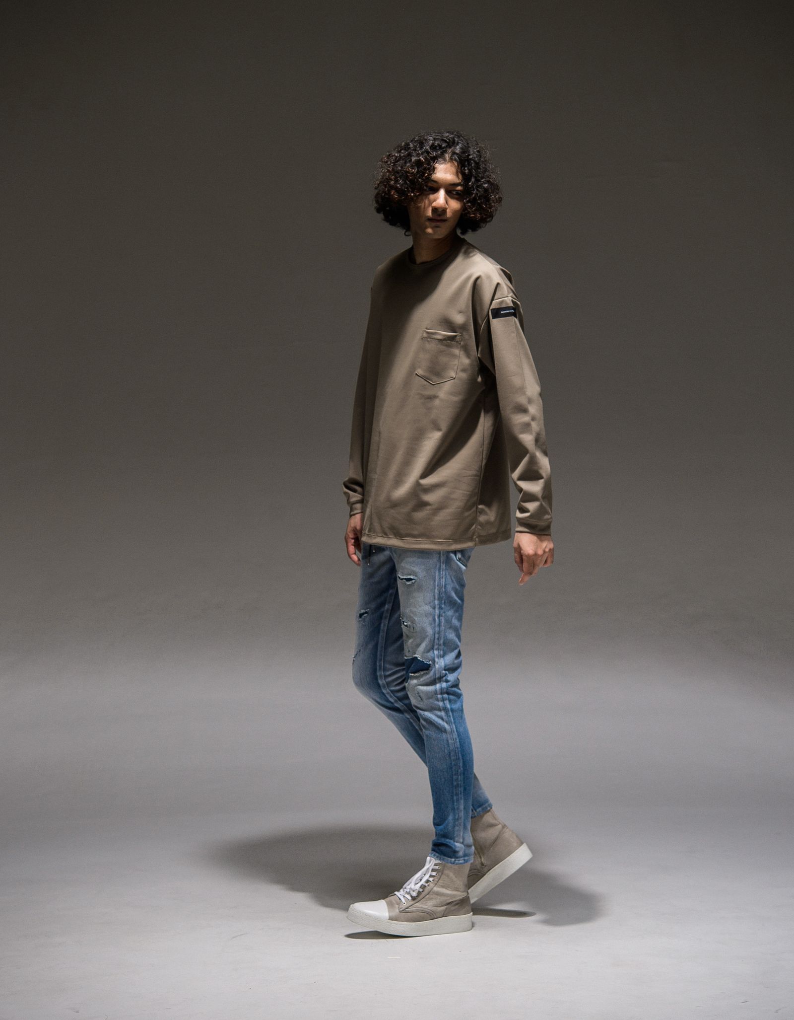 DOUBLE LOOSE POCKET LONG TEE / RC21-T-003 / ロングスリーブTシャツ