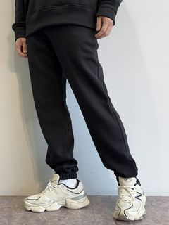 MIKE HEAT PANTS / RC30-ST-028H / 裏起毛ルーズ裾ゴムパンツ / ブラック