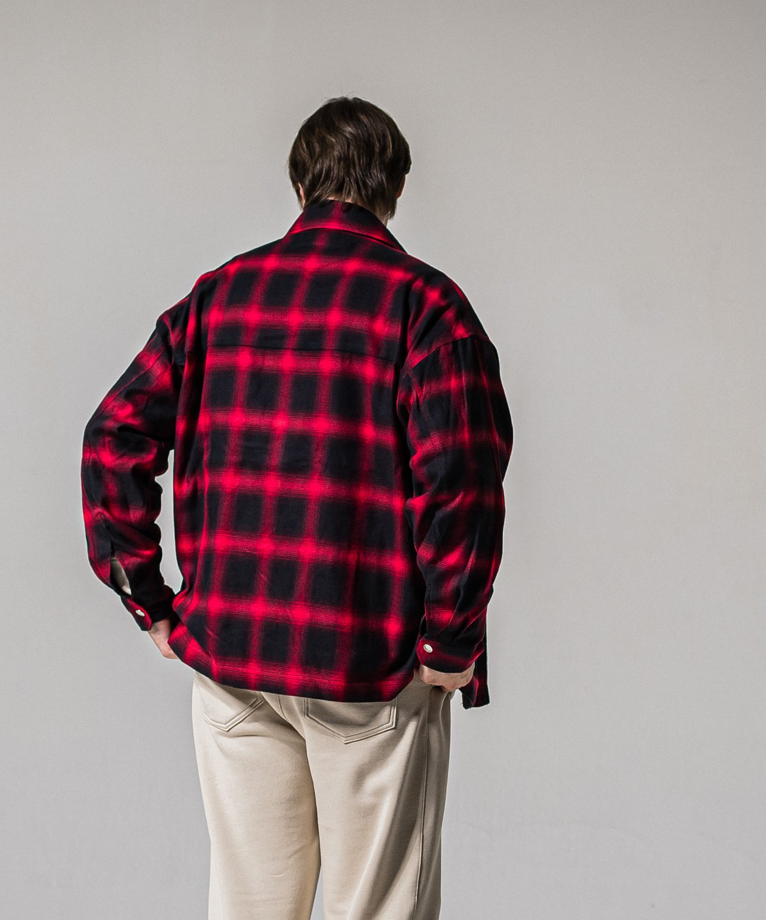50S CHECK JK / RC39-JK-007C / チェックシャツジャケット / レッド (2月中旬入荷予定)