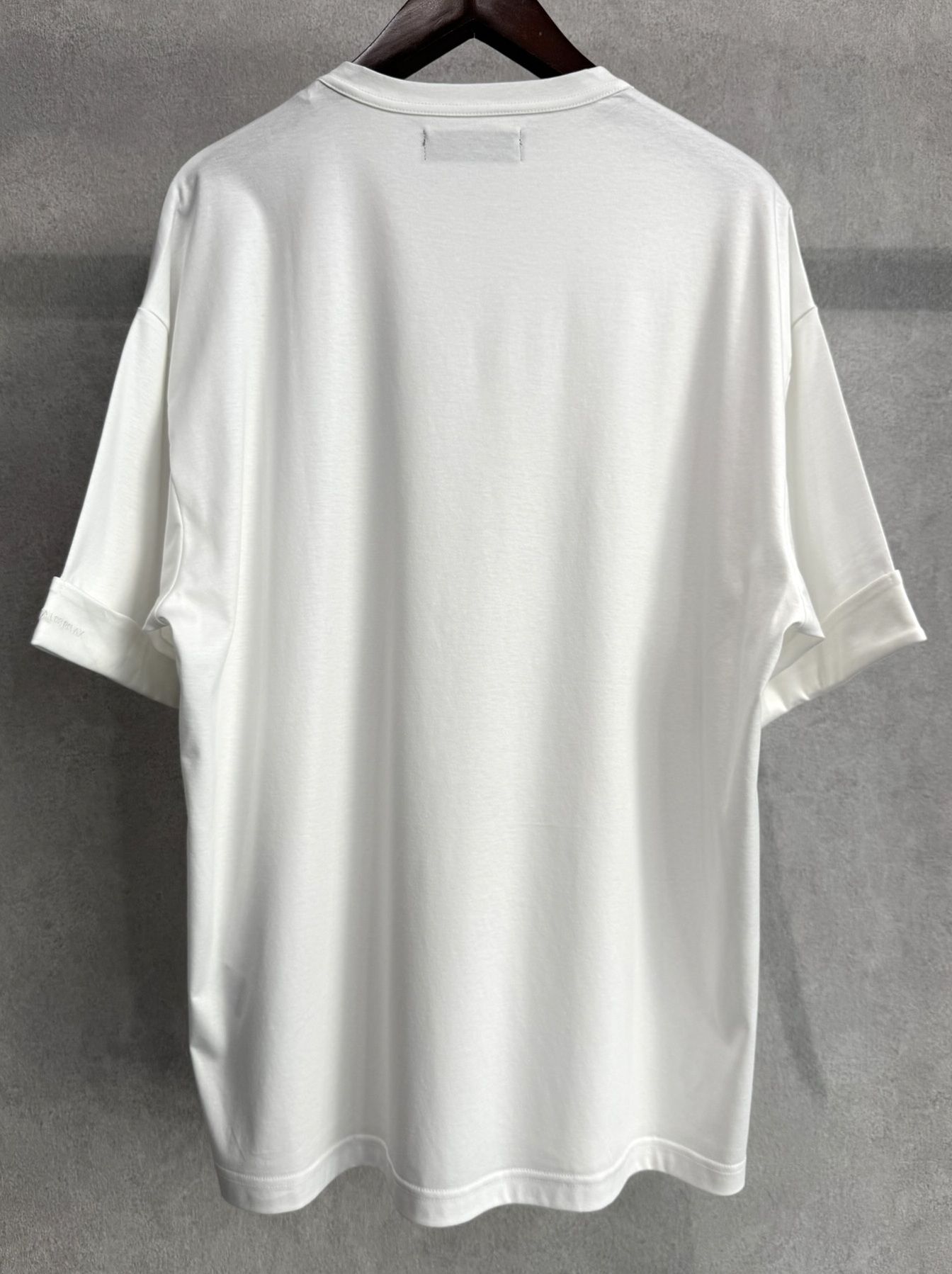 ダブルシルケットロールアップボックスTシャツ / ust-26070 / ホワイト