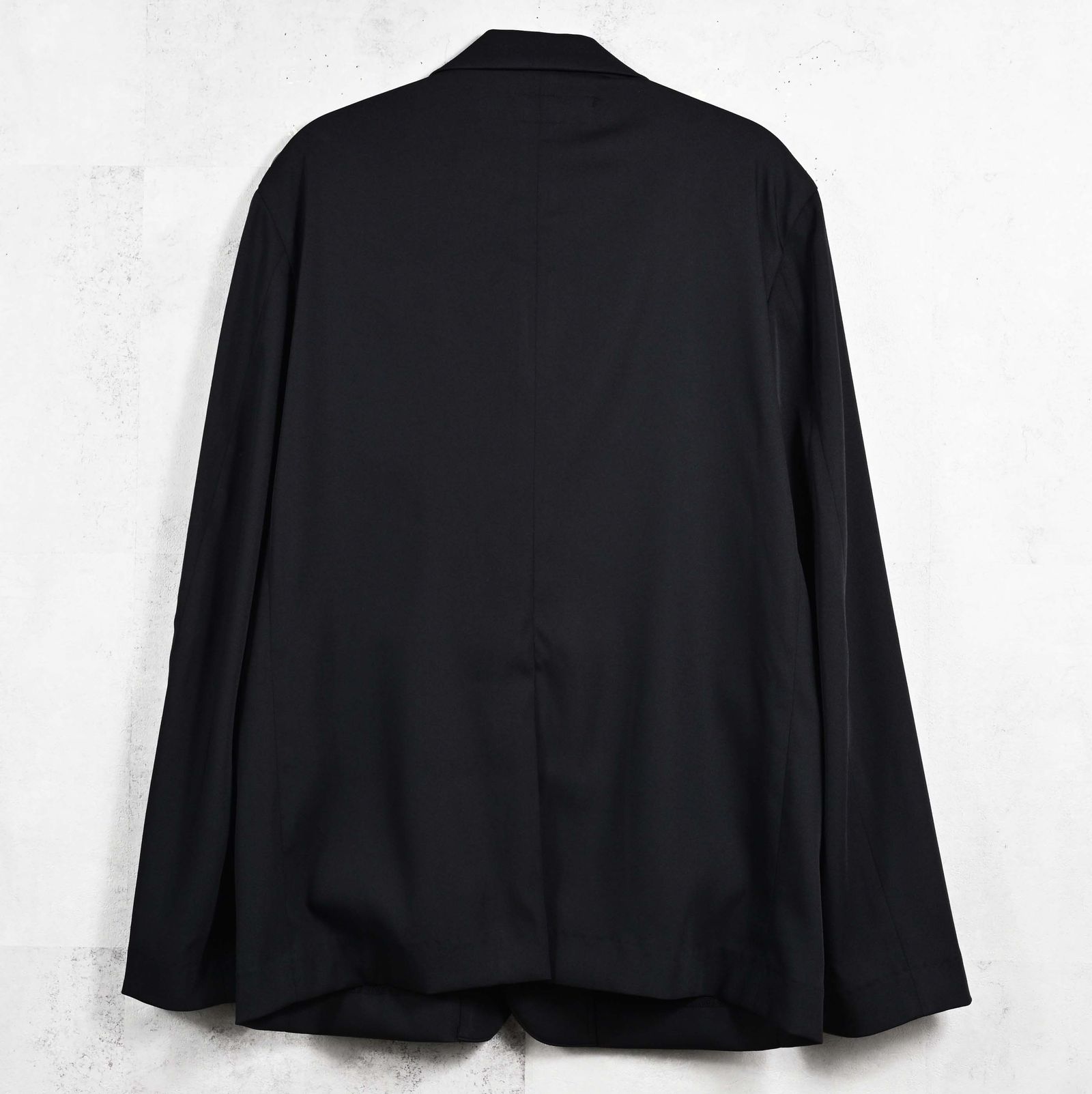 GARY LOOSE JACKET / RC41-JK-011 / ナイロンルーズテーラードジャケット / ブラック (7月下旬入荷予定)
