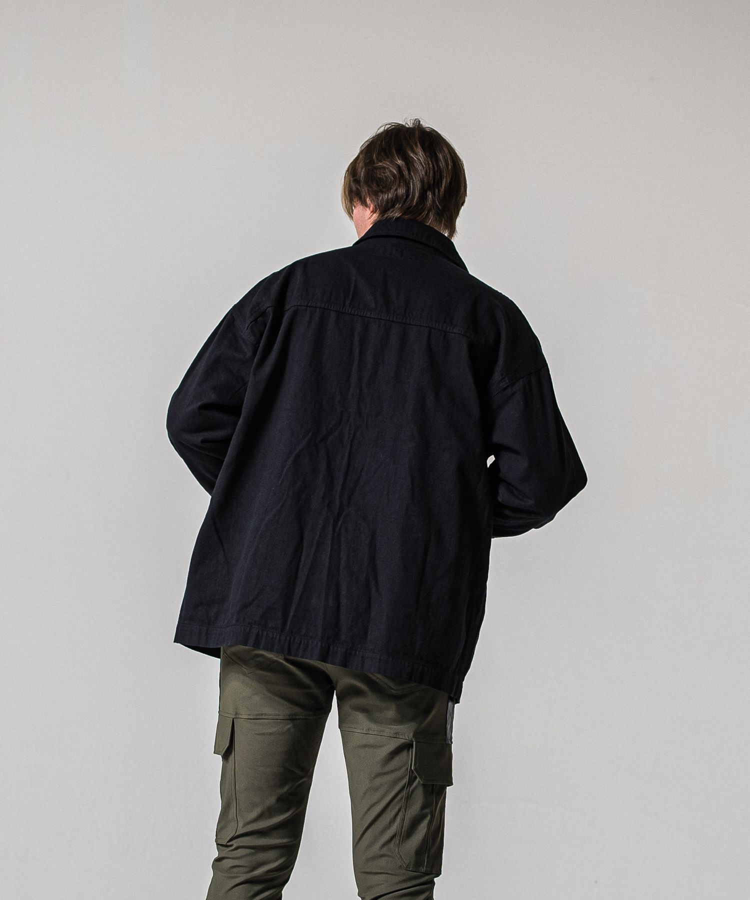 RC CAVER ALL / RC39-JK-004 / デニムカバーオール / ブラック (2月中旬入荷予定)