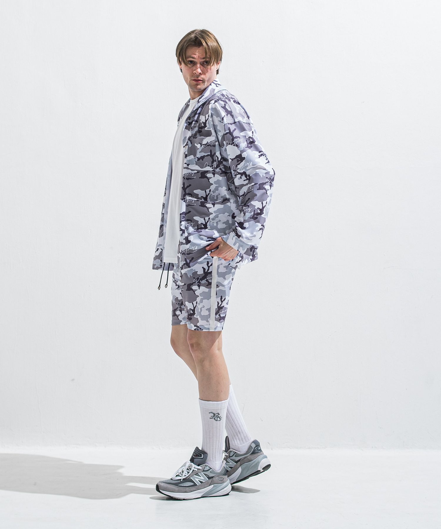 RUSH SHORTS / RC40-HP-002 / ラッシュガードショーツ / カモフラブラック (5月下旬入荷予定)