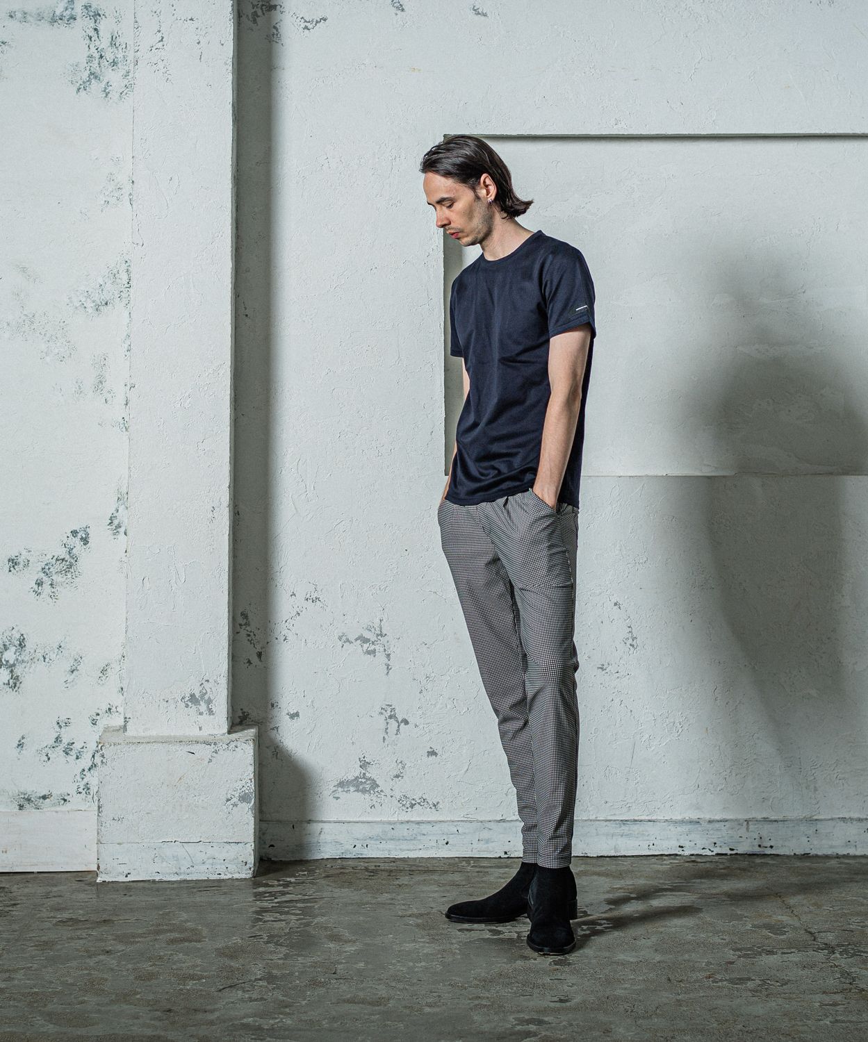 CHRIS EASY TUCK PANTS / RC35-ST-016T / イージータックパンツ / 千鳥柄