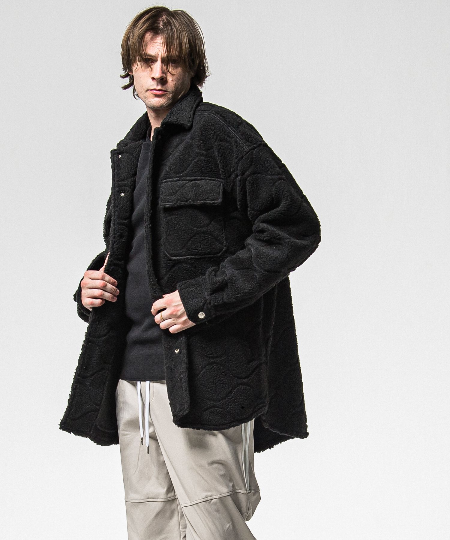 CPO BOA SHIRTS JK / RC38-JK-006 / ボアCPOシャツジャケット / ブラック (11月上旬入荷予定)