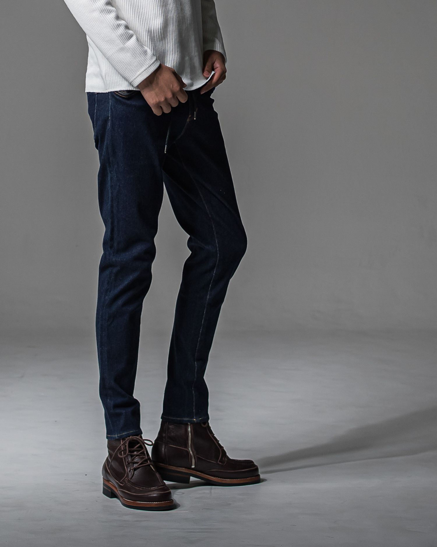 MICK DENIM JERSEY / BASIC-ST-020 / デニムジャージテーパードパンツ / インディゴワンウォッシュ (9月上旬入荷予定)