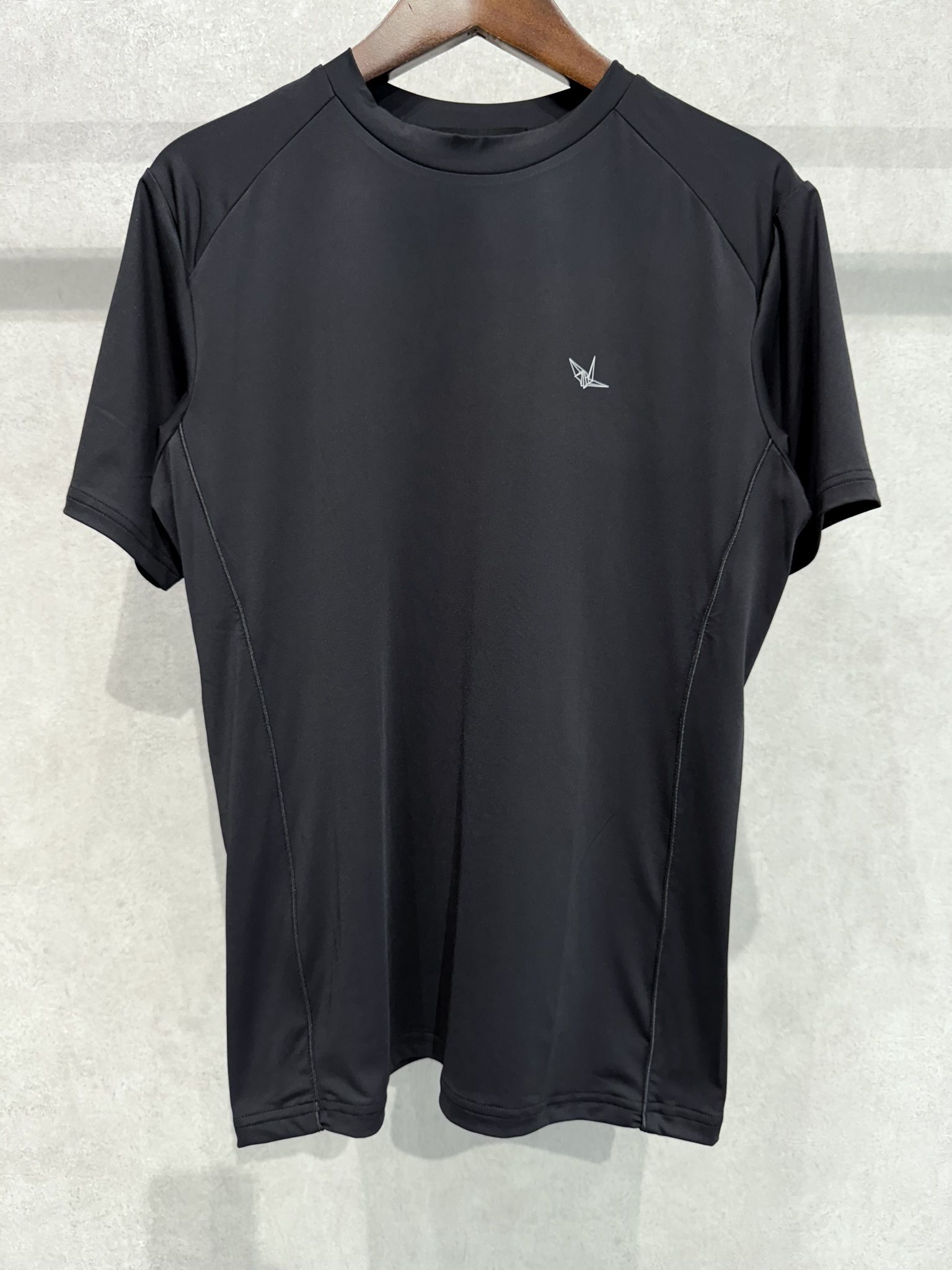 パイピング半袖Tシャツ / ust-25018 / ブラック×ブラック