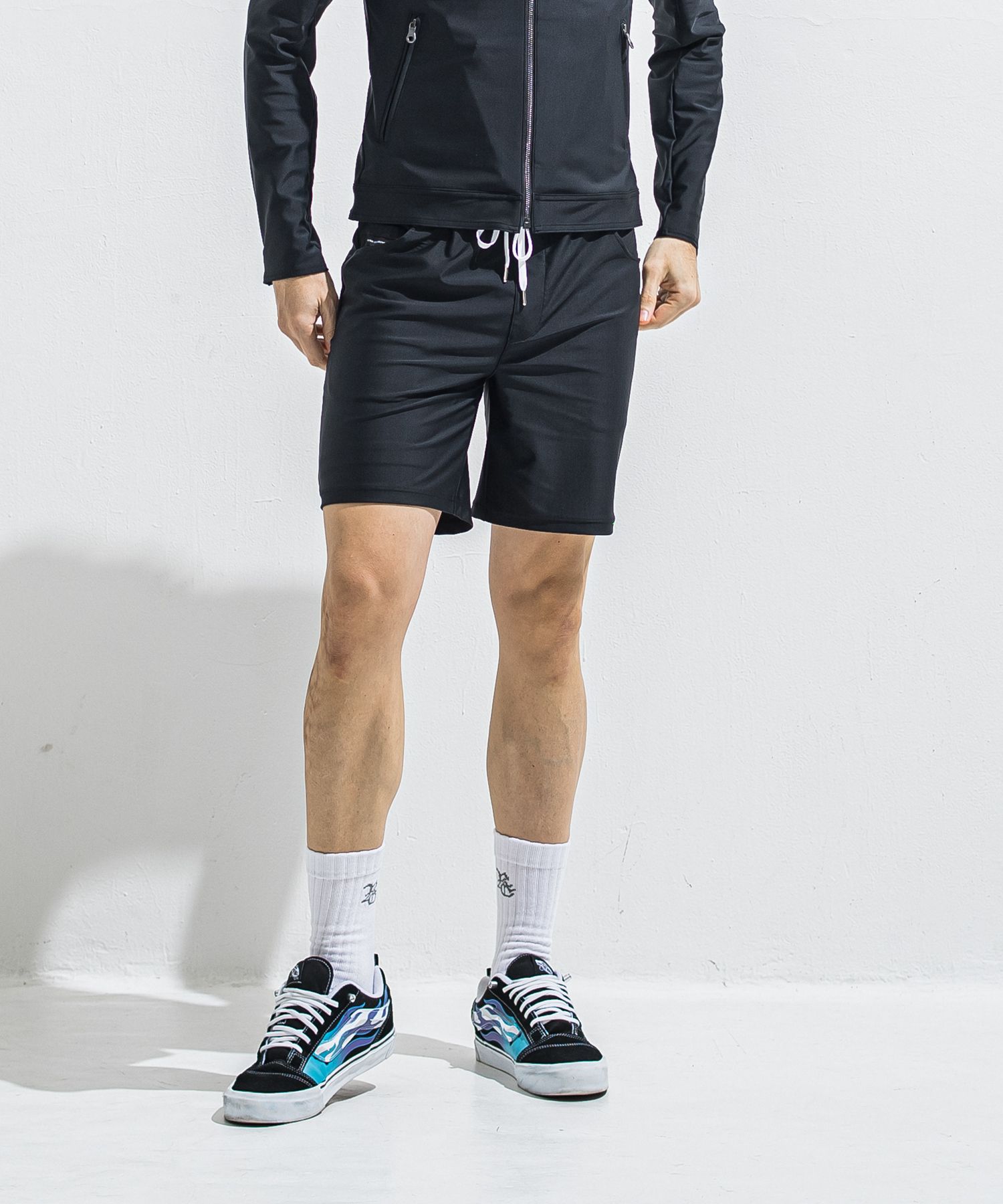 RUSH SHORTS / RC40-HP-003 / ラッシュガードデニムショーツ / ブラック (5月下旬入荷予定)