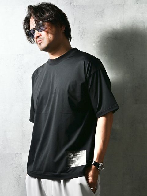WILL OVER NYLON T / DP1-T-002 / ウィルプリントナイロンビッグTシャツ / ブラック (4月上旬入荷予定)