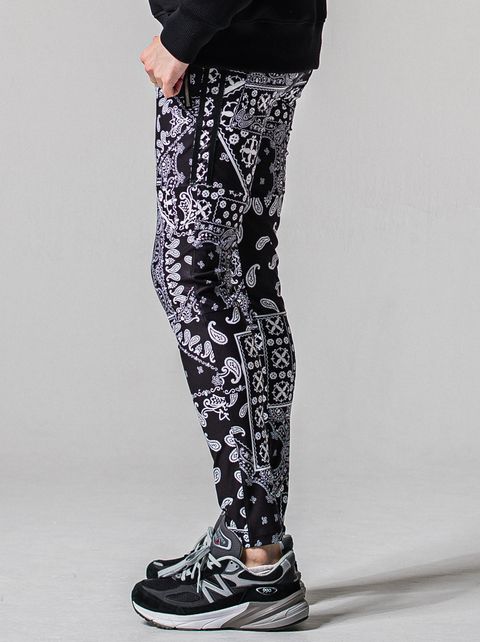 JOHNSON LINE NYLON PT / RC39-ST-009 / ジョンソンナイロンラインパンツ / バンダナブラック (3月上旬入荷予定)