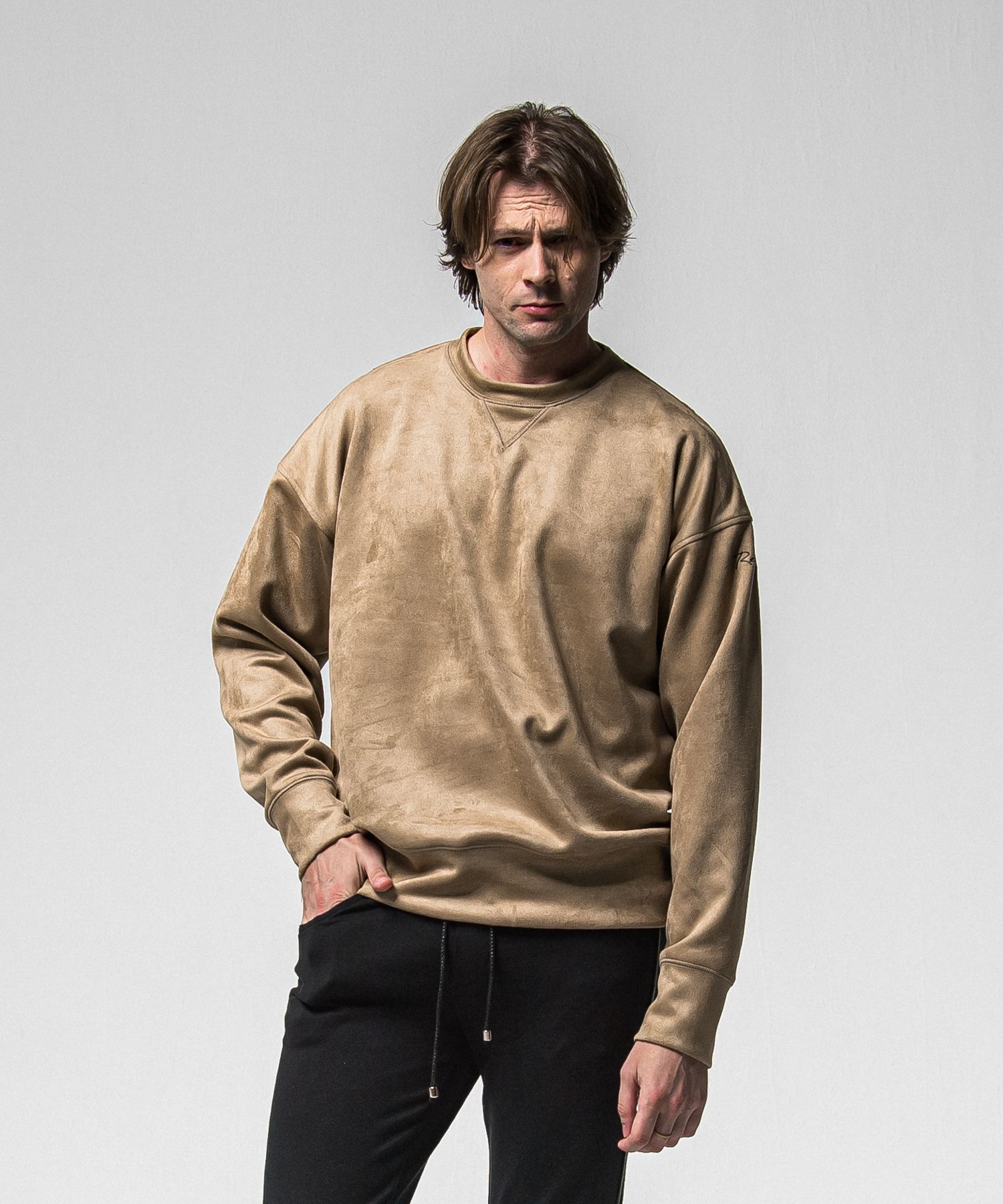 SUEDE DROP TRAINER / RC38-C-005 / スエードトレーナー / ブラウン (1月上旬入荷予定)
