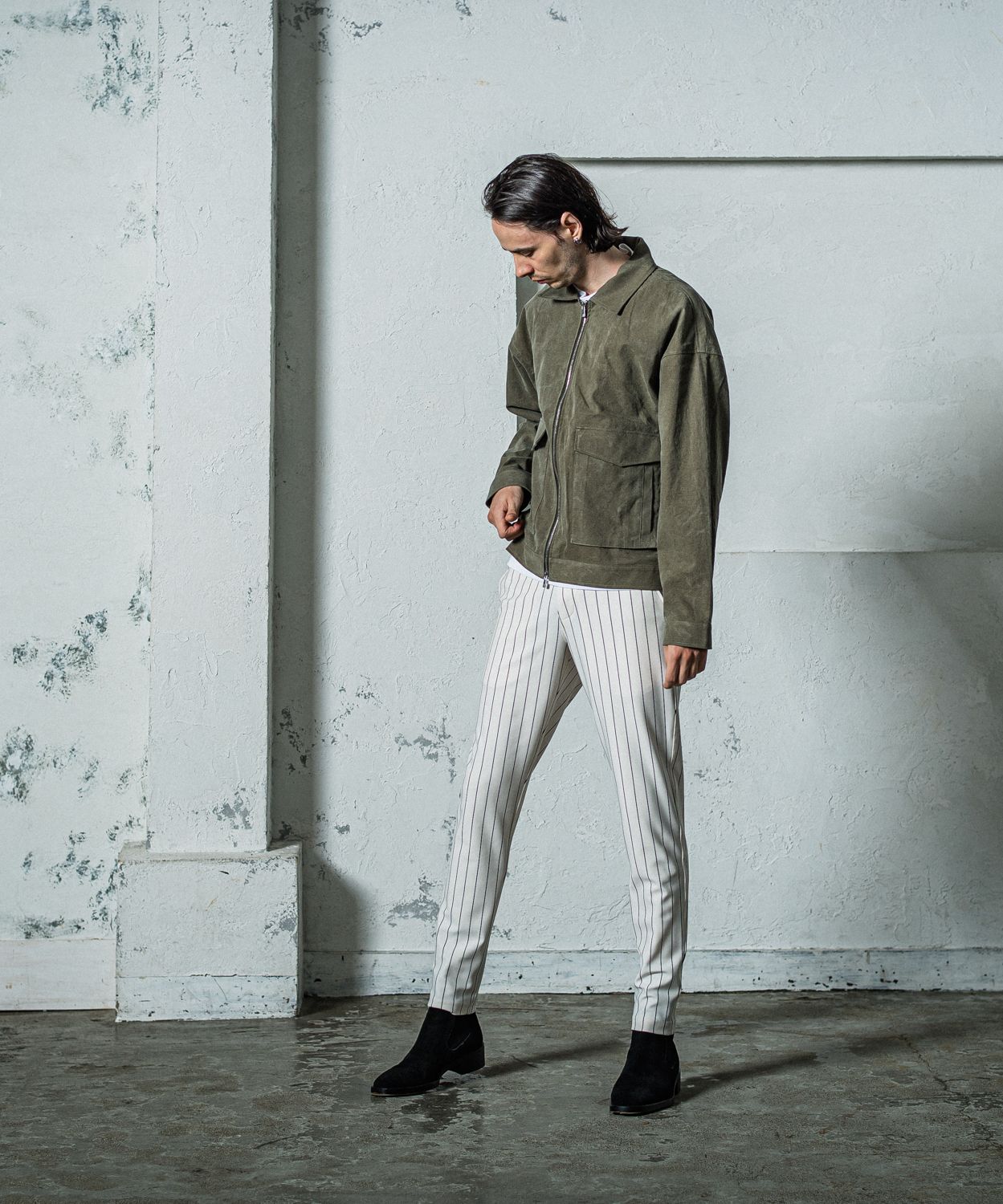 CHRIS EASY PANTS / RC35-ST-016 / イージーパンツ / ホワイトストライプ