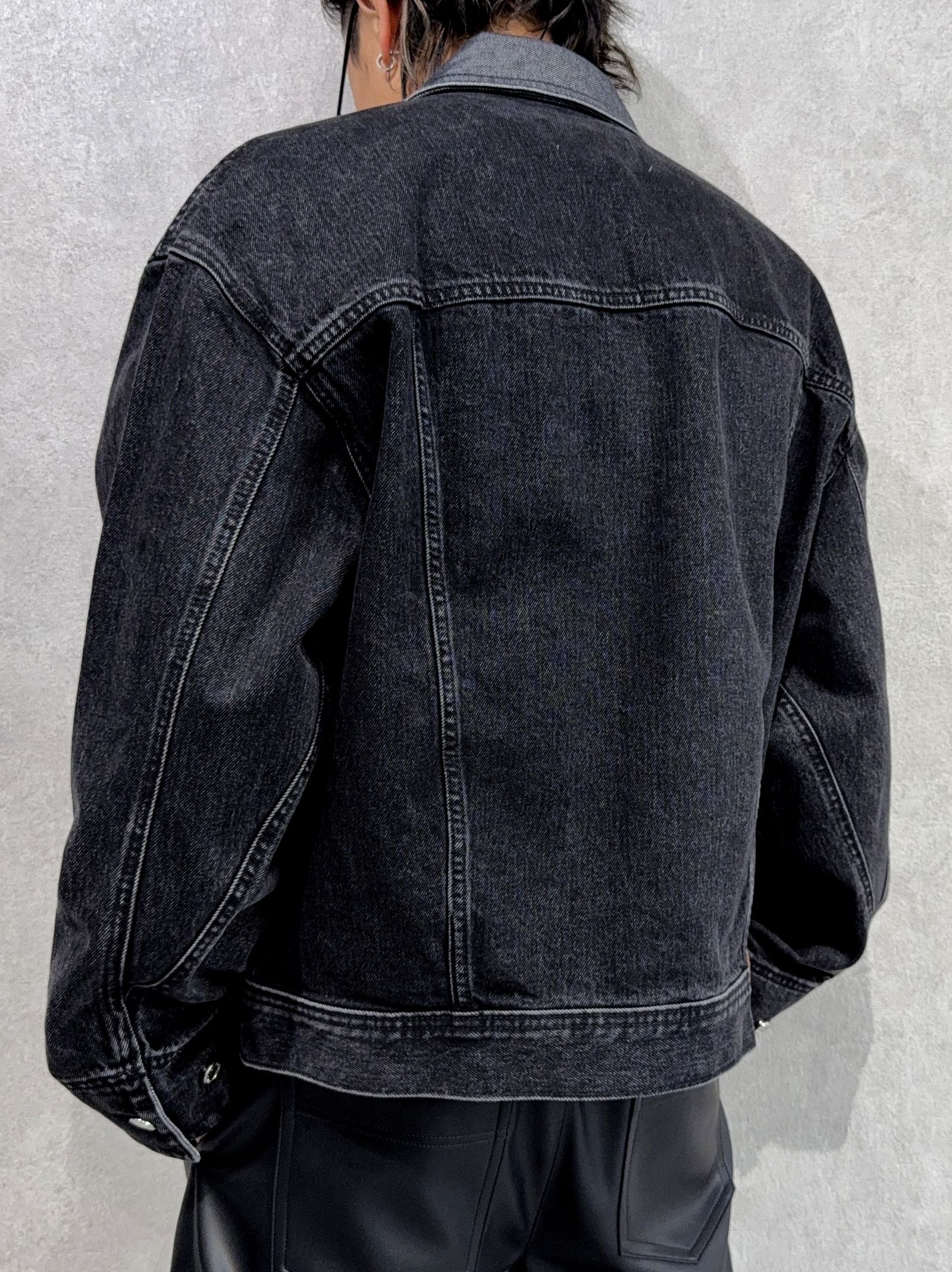 80s アイコントラッカー205ブラックシャインデニムジャケット / 4RD738G / 01H(ブラック)