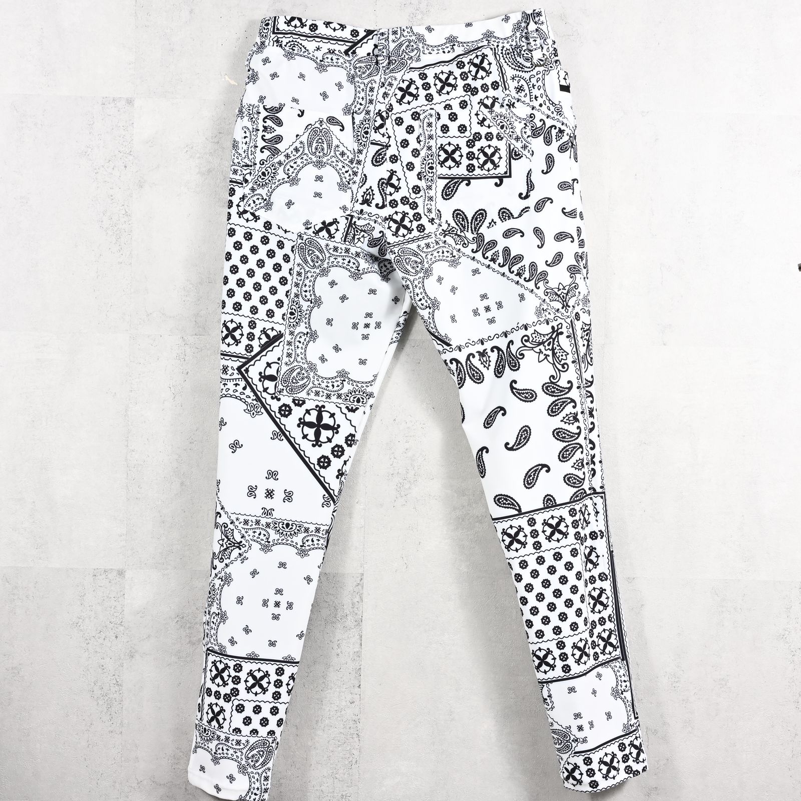 CHRIS EASY TUCK PANTS / RC39-ST-016T / ナイロンイージータックパンツ / バンダナホワイト (3月上旬入荷予定)