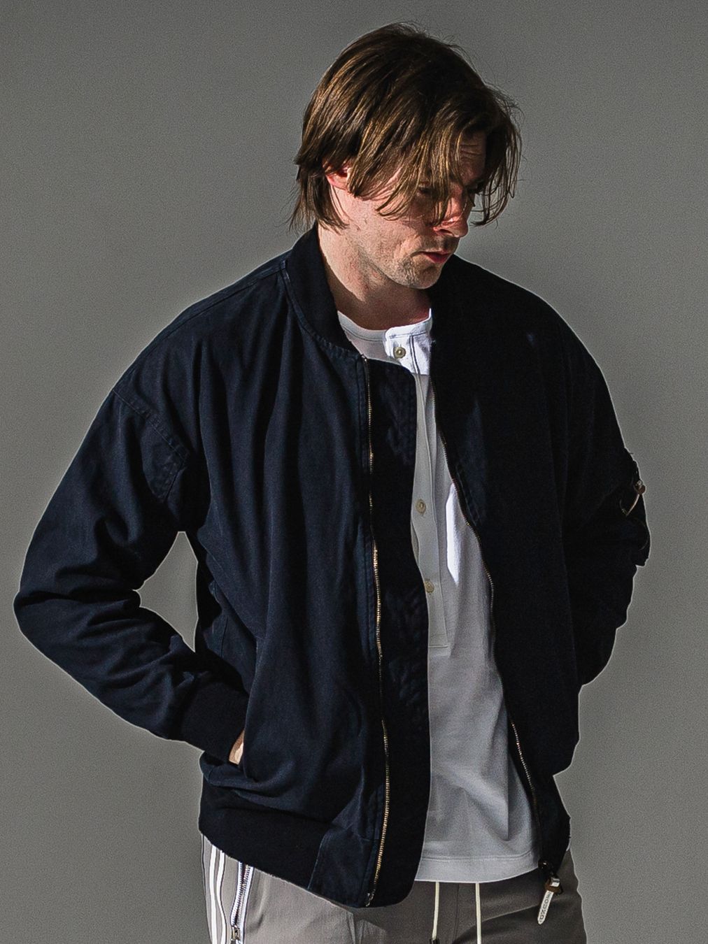 DAVID JACKET / RC41-JK-003 / ミリタリーライトMA-1 / ヴィンテージブラック (8月下旬入荷予定)