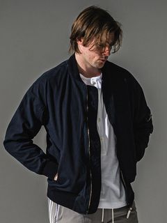 DAVID JACKET / RC41-JK-003 / ミリタリーライトMA-1 / ヴィンテージブラック (8月下旬入荷予定)