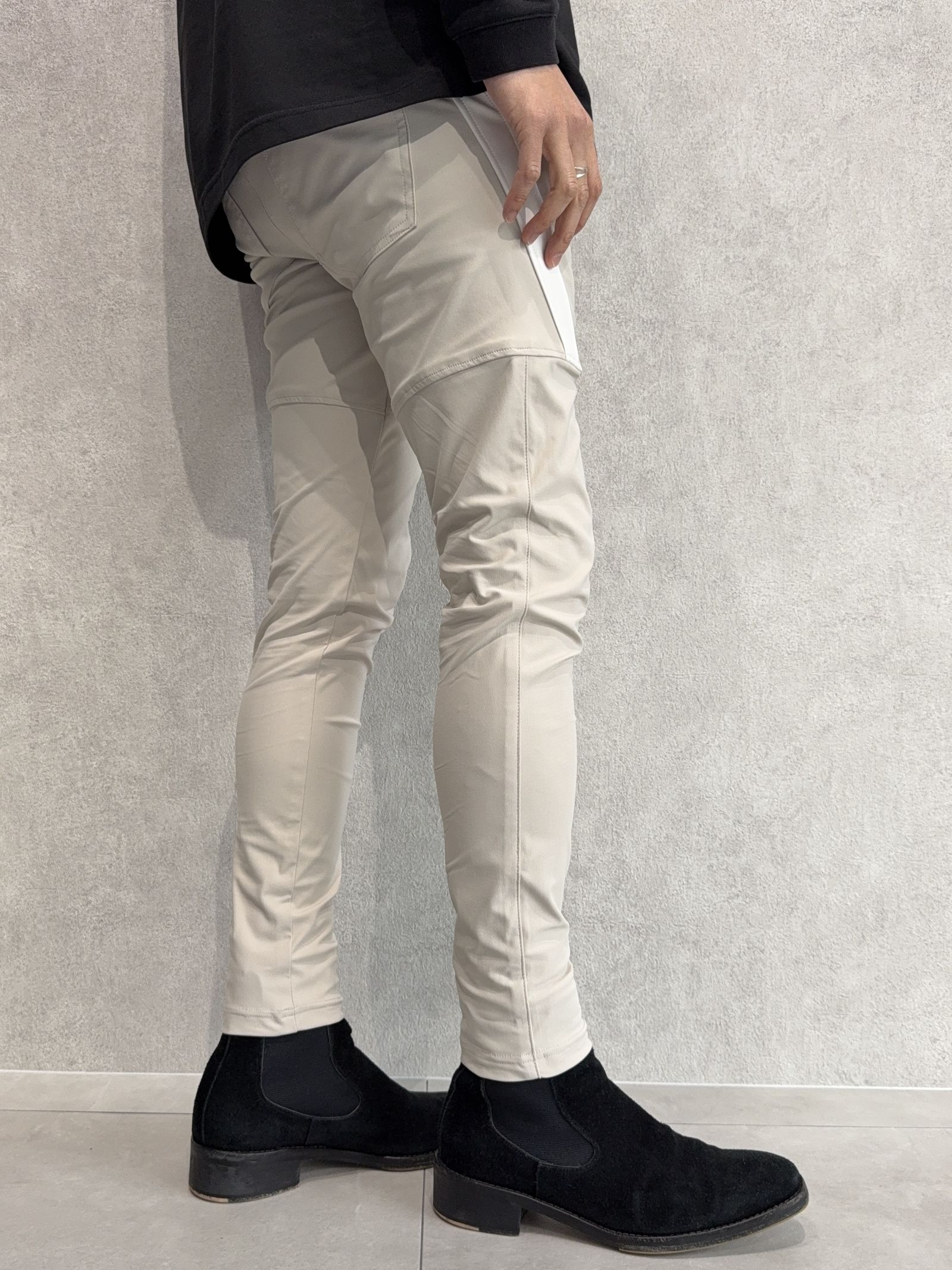 TYLER NYLON PANTS / RC36-ST-026 / レザーラインナイロンパンツ / グレージュ