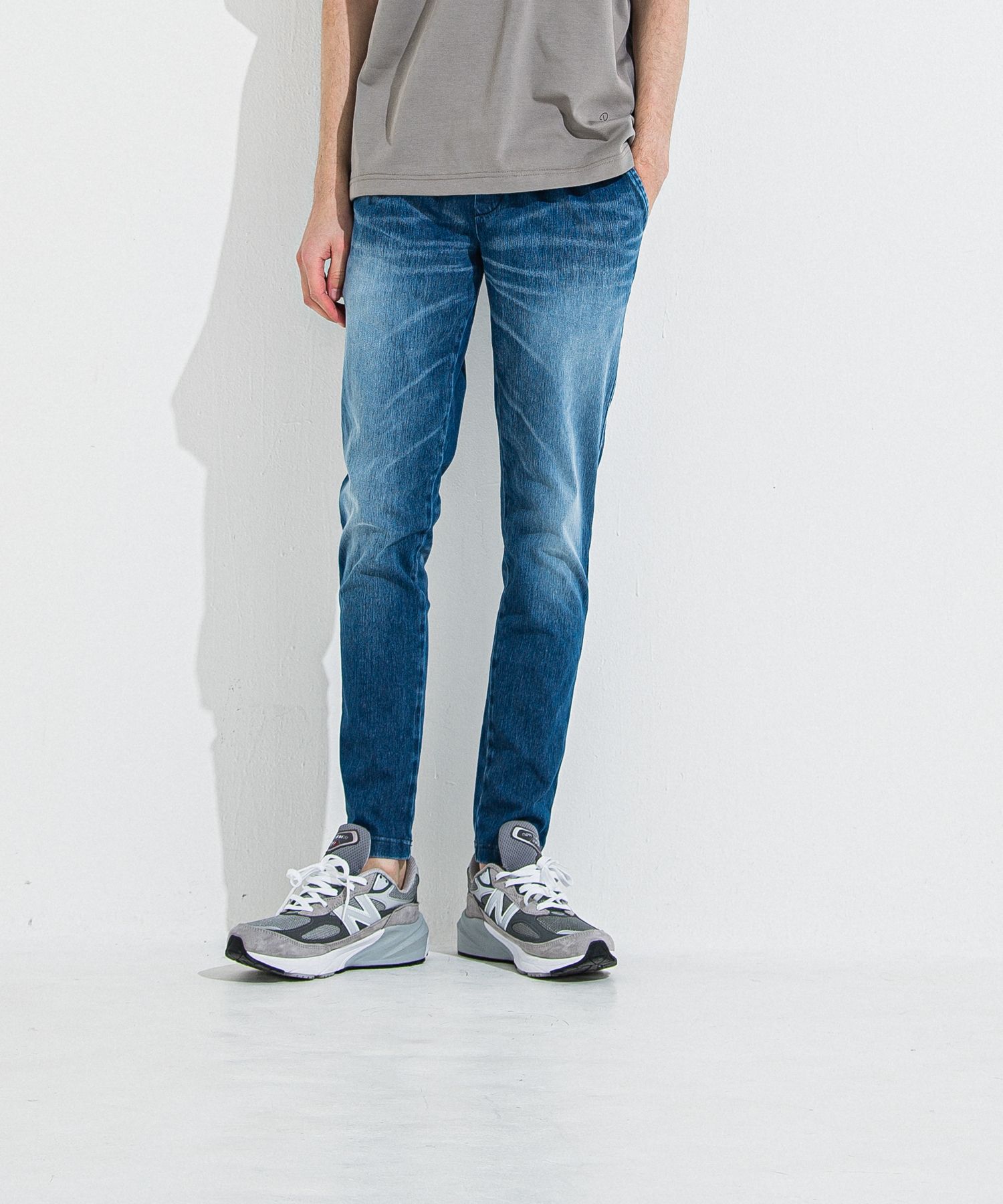 DENIM JERSEY CHRIS EASY TUCK PT / RC36-ST-016TD / ライトオンスデニムジャージイージータックパンツ / ダークインディゴ